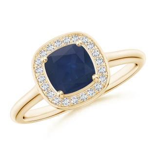 Cushion A Blue Sapphire