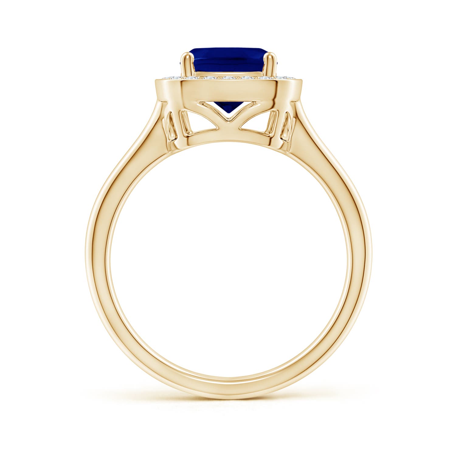 AAA - Blue Sapphire / 1.18 CT / 14 KT Yellow Gold