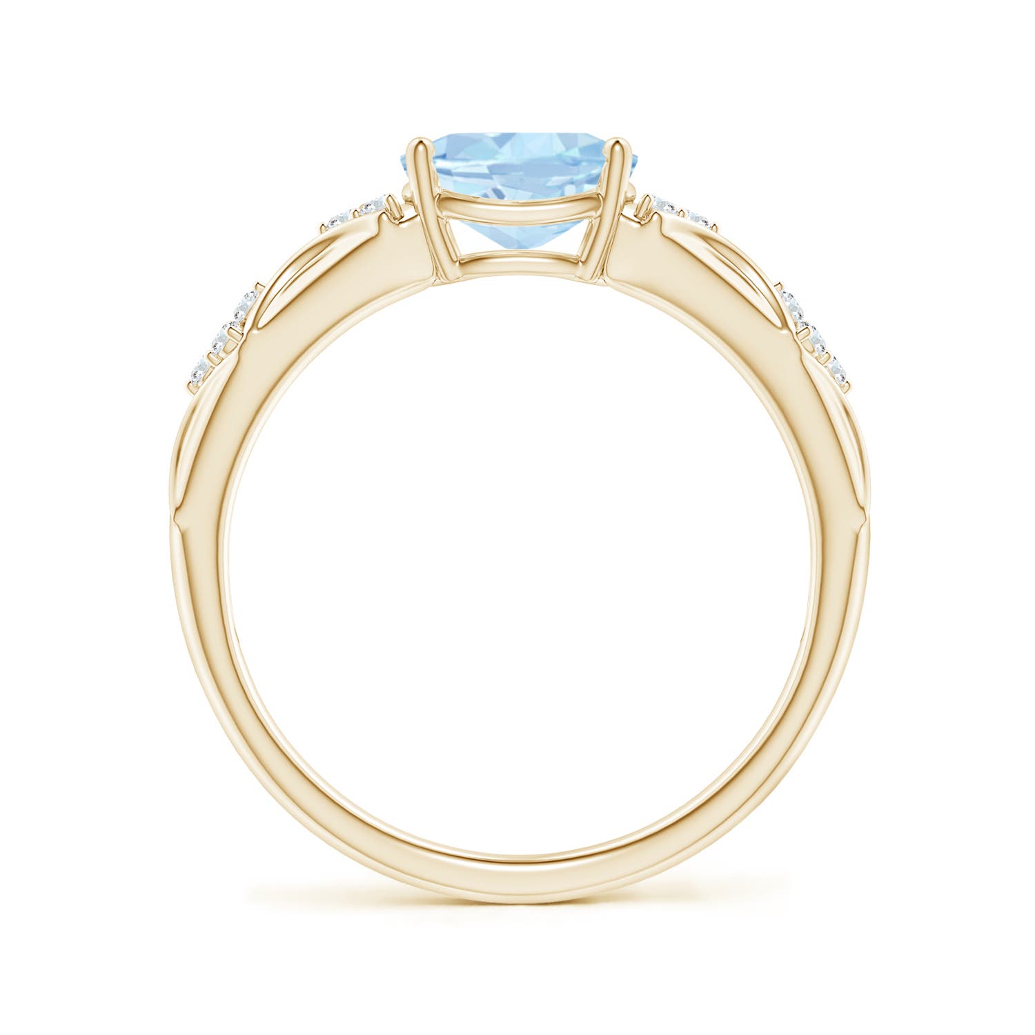 AA - Aquamarine / 1.07 CT / 14 KT Yellow Gold