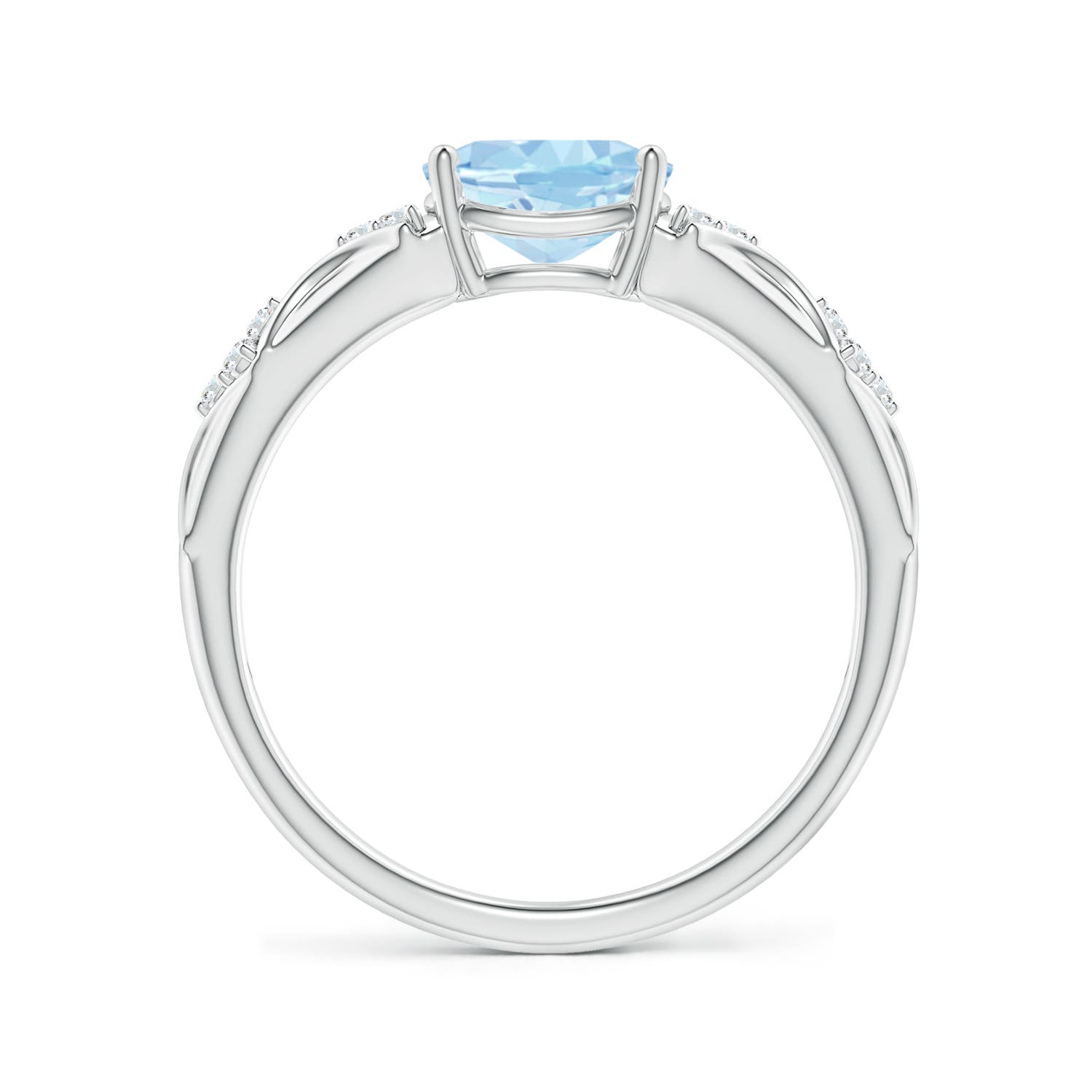 AAA - Aquamarine / 1.07 CT / 14 KT White Gold