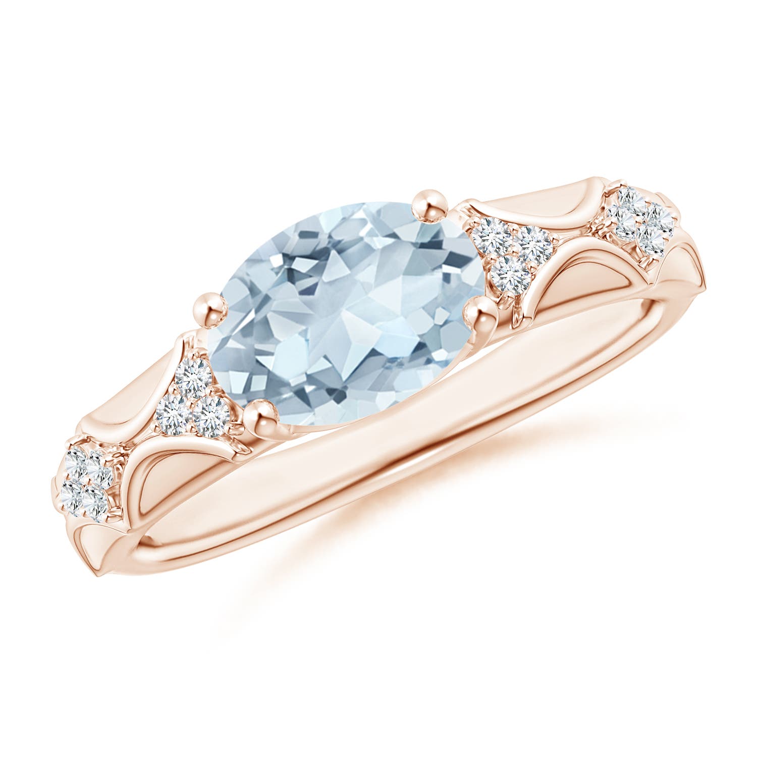 A - Aquamarine / 1.58 CT / 14 KT Rose Gold