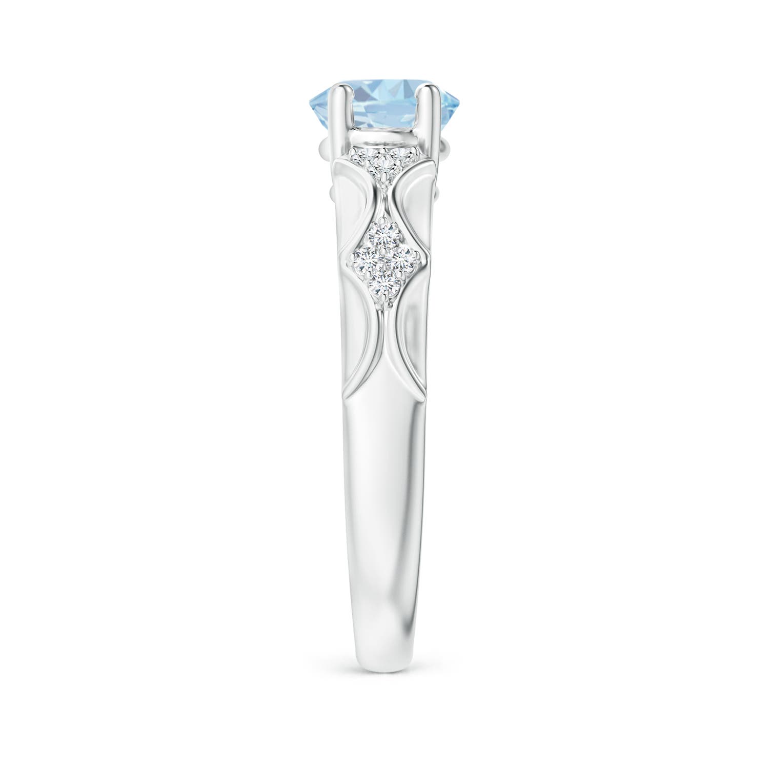 A - Aquamarine / 1.58 CT / 14 KT White Gold