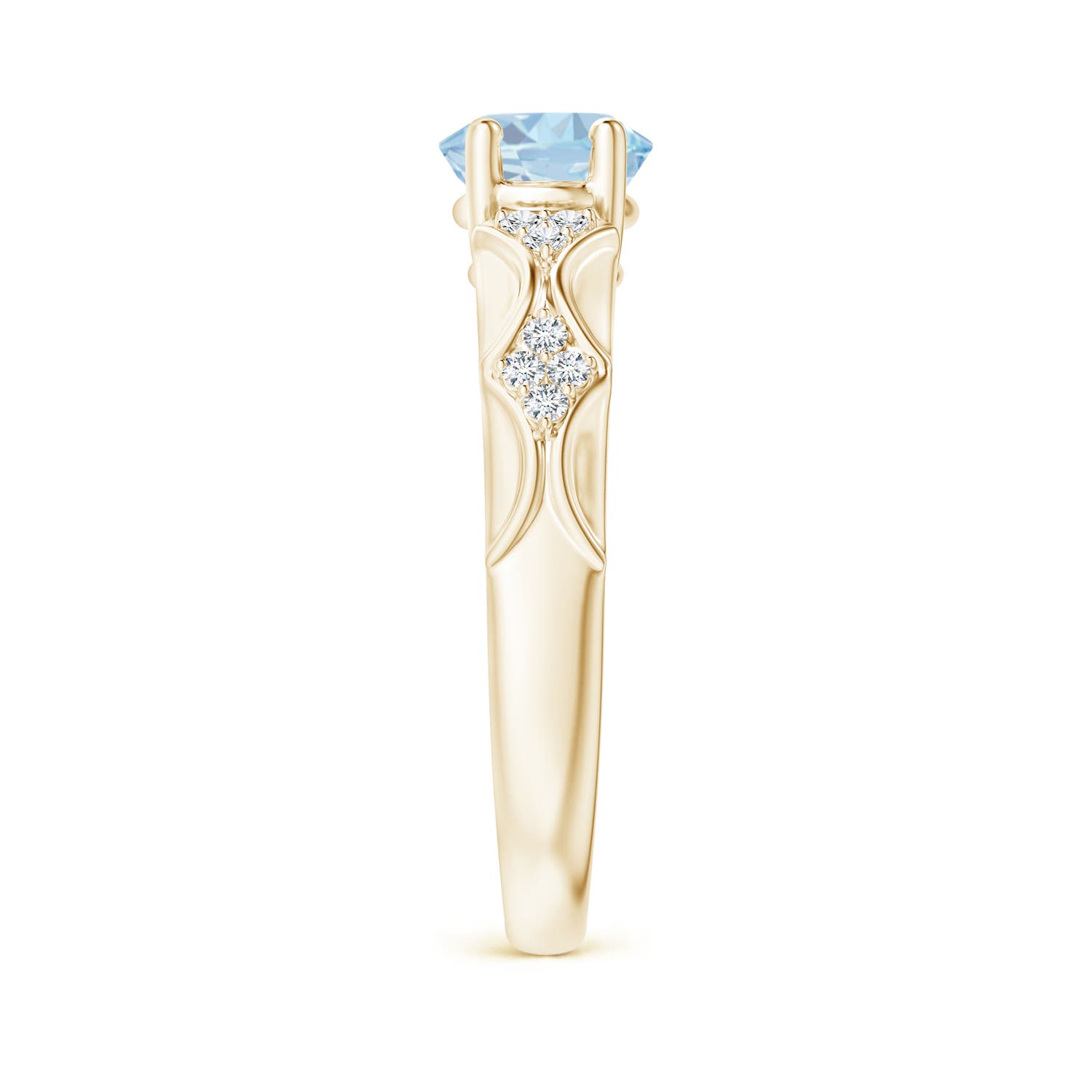 A - Aquamarine / 1.58 CT / 14 KT Yellow Gold