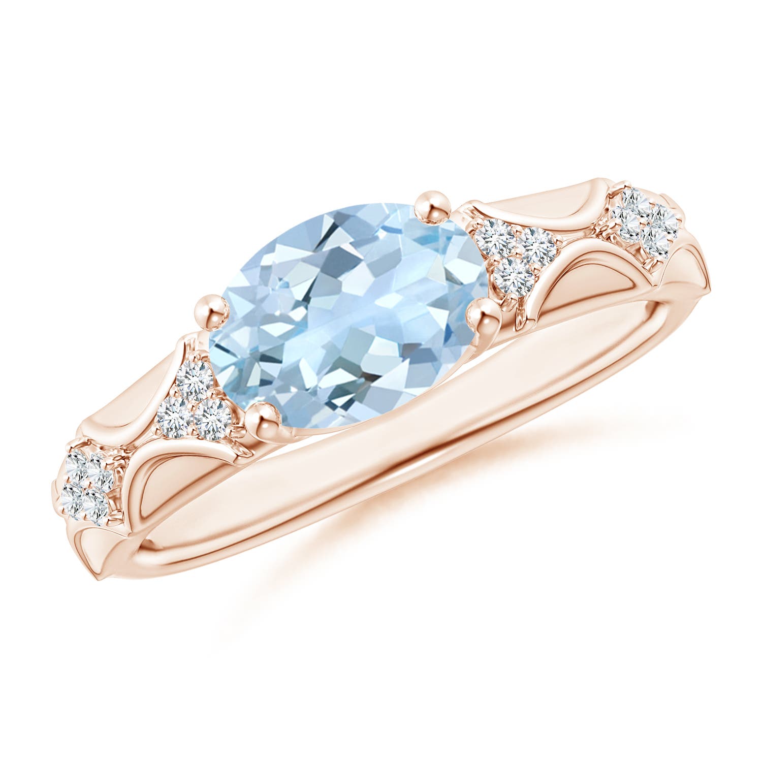 AA - Aquamarine / 1.58 CT / 14 KT Rose Gold