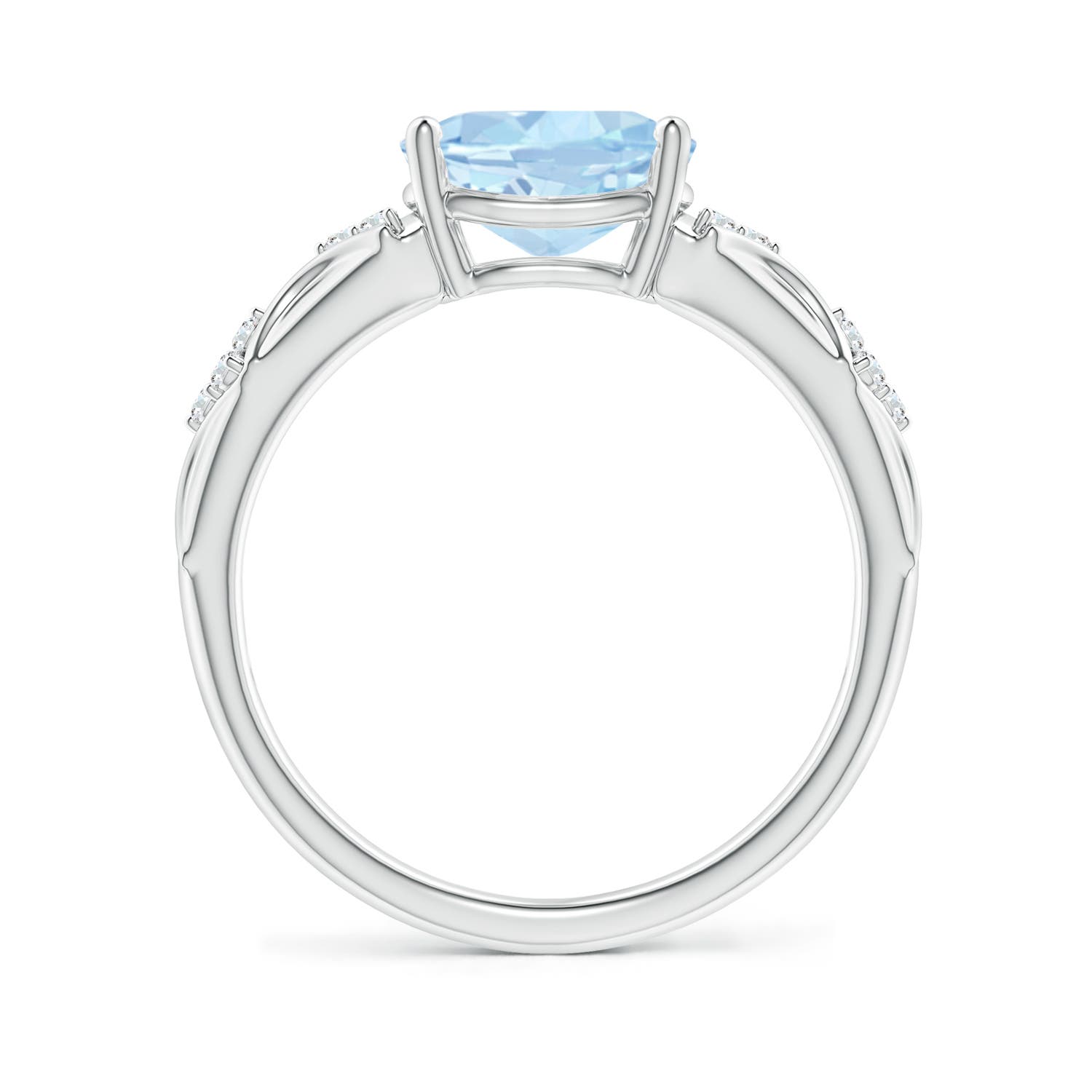 AA - Aquamarine / 1.58 CT / 14 KT White Gold