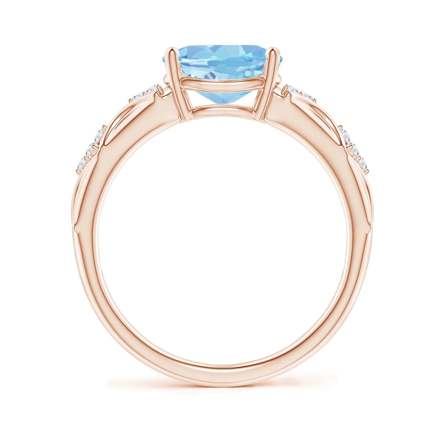 AAAA - Aquamarine / 1.58 CT / 14 KT Rose Gold