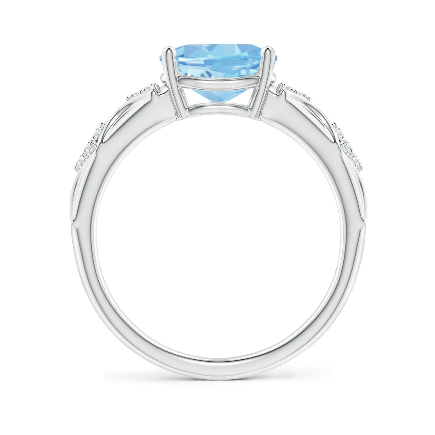 AAAA - Aquamarine / 1.58 CT / 14 KT White Gold