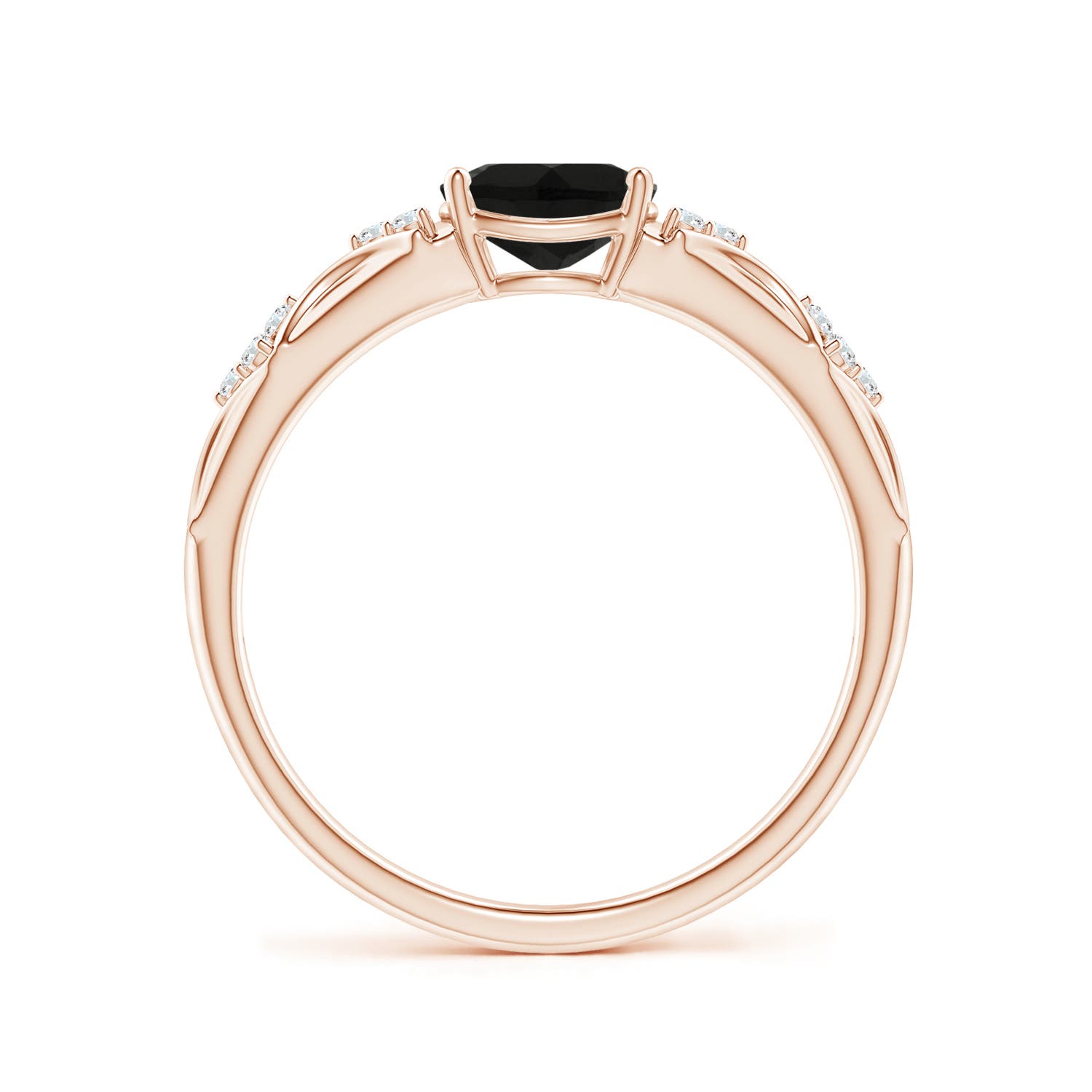 AAA - Black Onyx / 1.04 CT / 14 KT Rose Gold