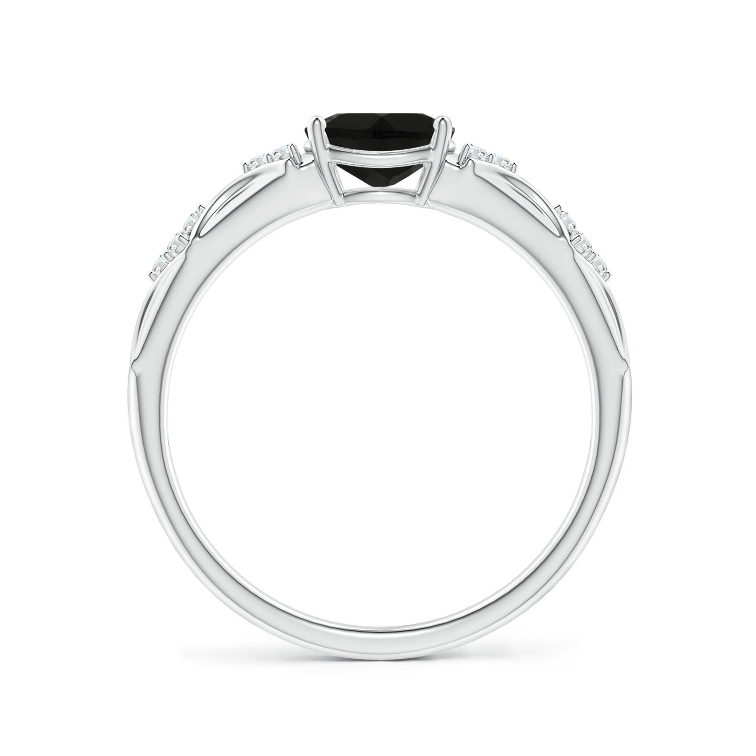 AAA - Black Onyx / 1.04 CT / 14 KT White Gold