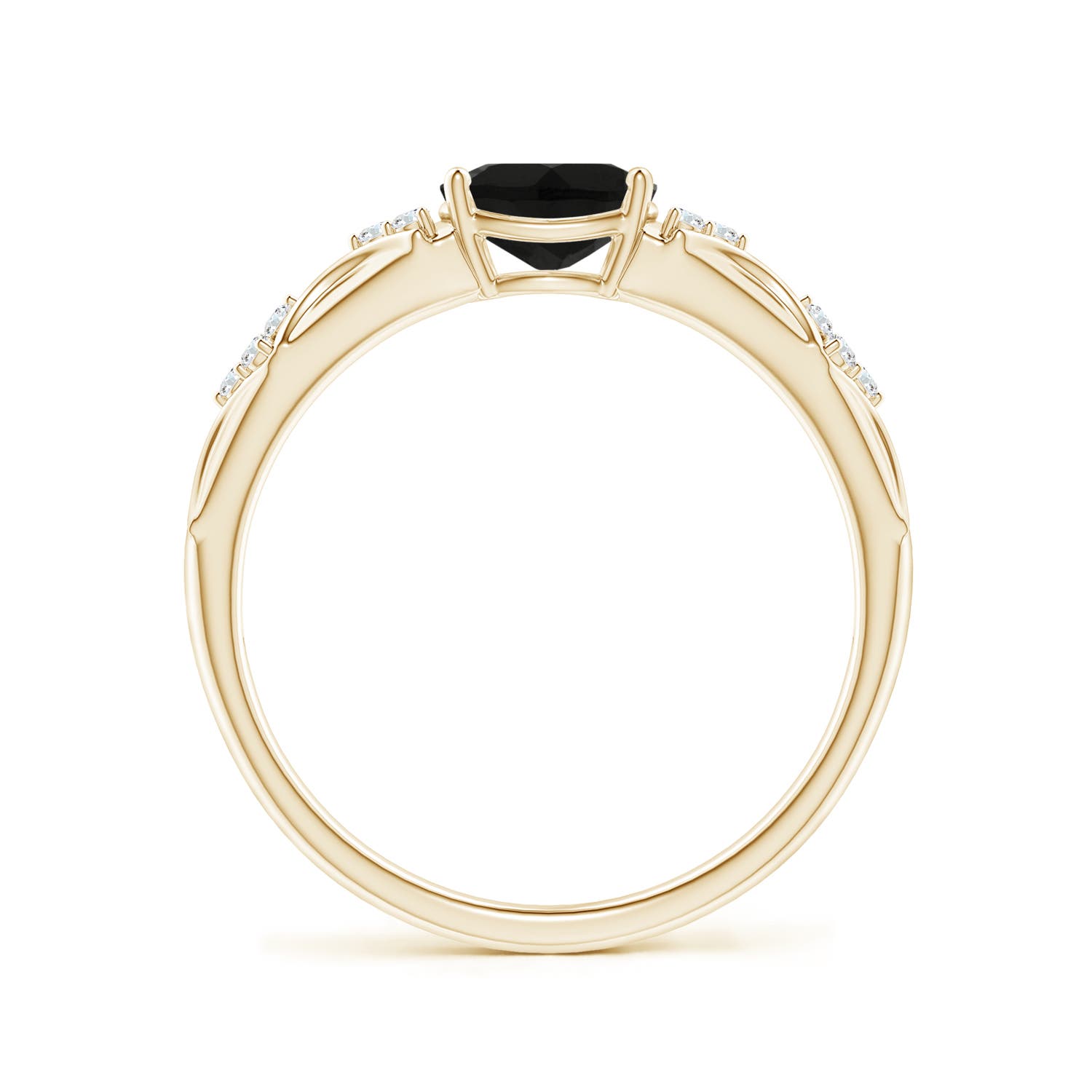 AAA - Black Onyx / 1.04 CT / 14 KT Yellow Gold