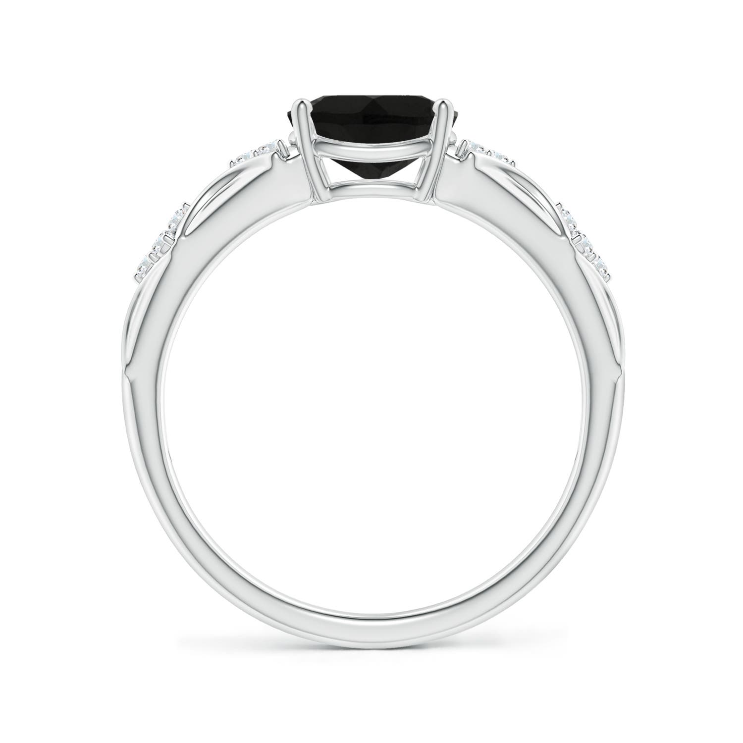 AAA - Black Onyx / 1.32 CT / 14 KT White Gold