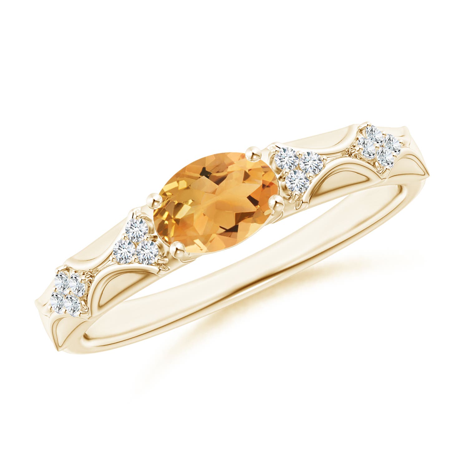 A - Citrine / 0.79 CT / 14 KT Yellow Gold