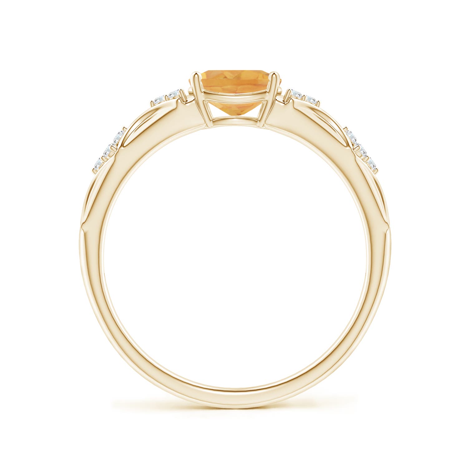 A - Citrine / 0.79 CT / 14 KT Yellow Gold