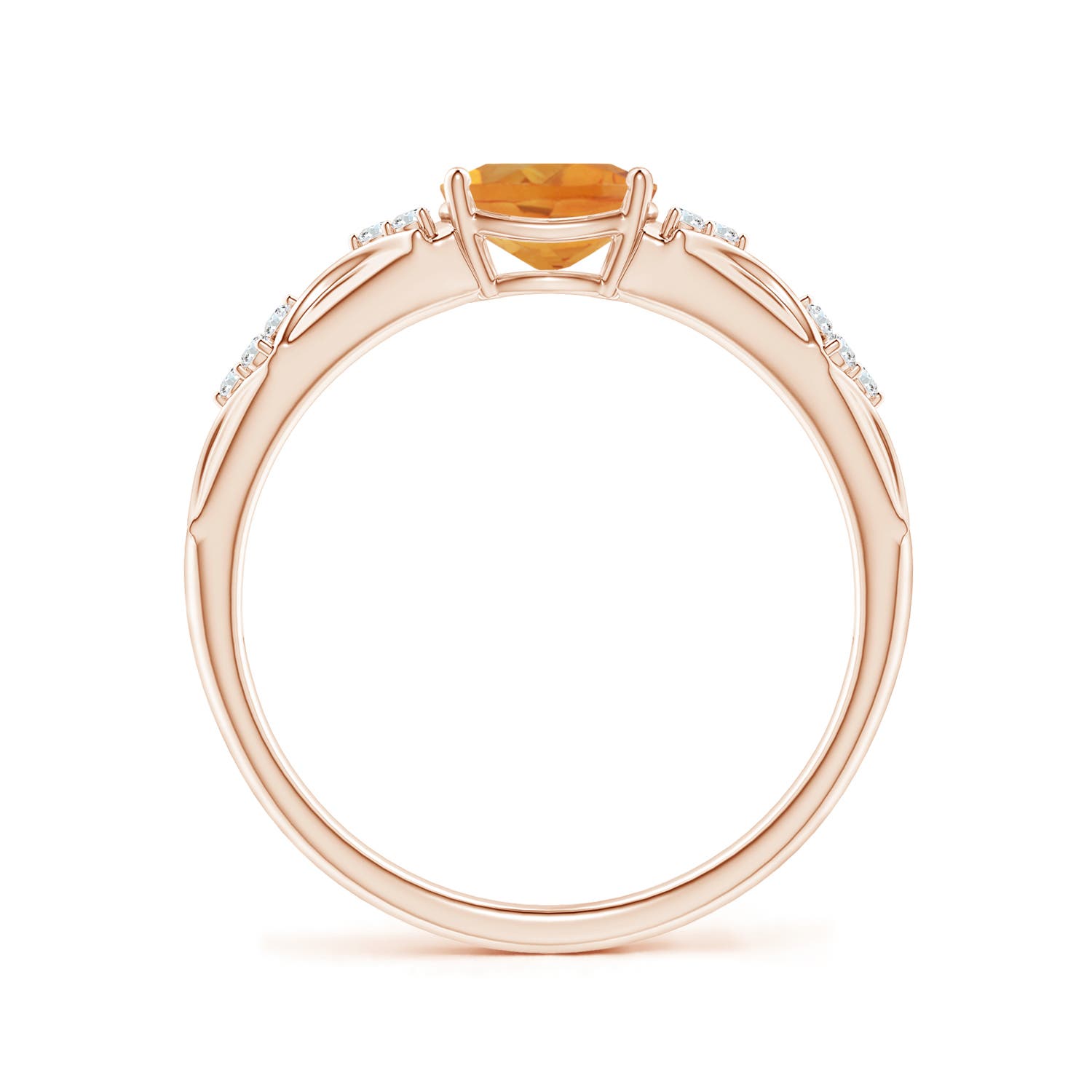 AA - Citrine / 0.79 CT / 14 KT Rose Gold