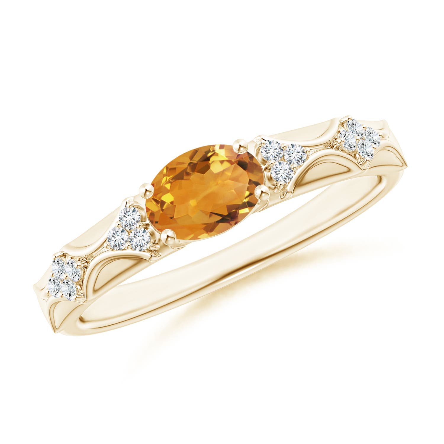 AA - Citrine / 0.79 CT / 14 KT Yellow Gold