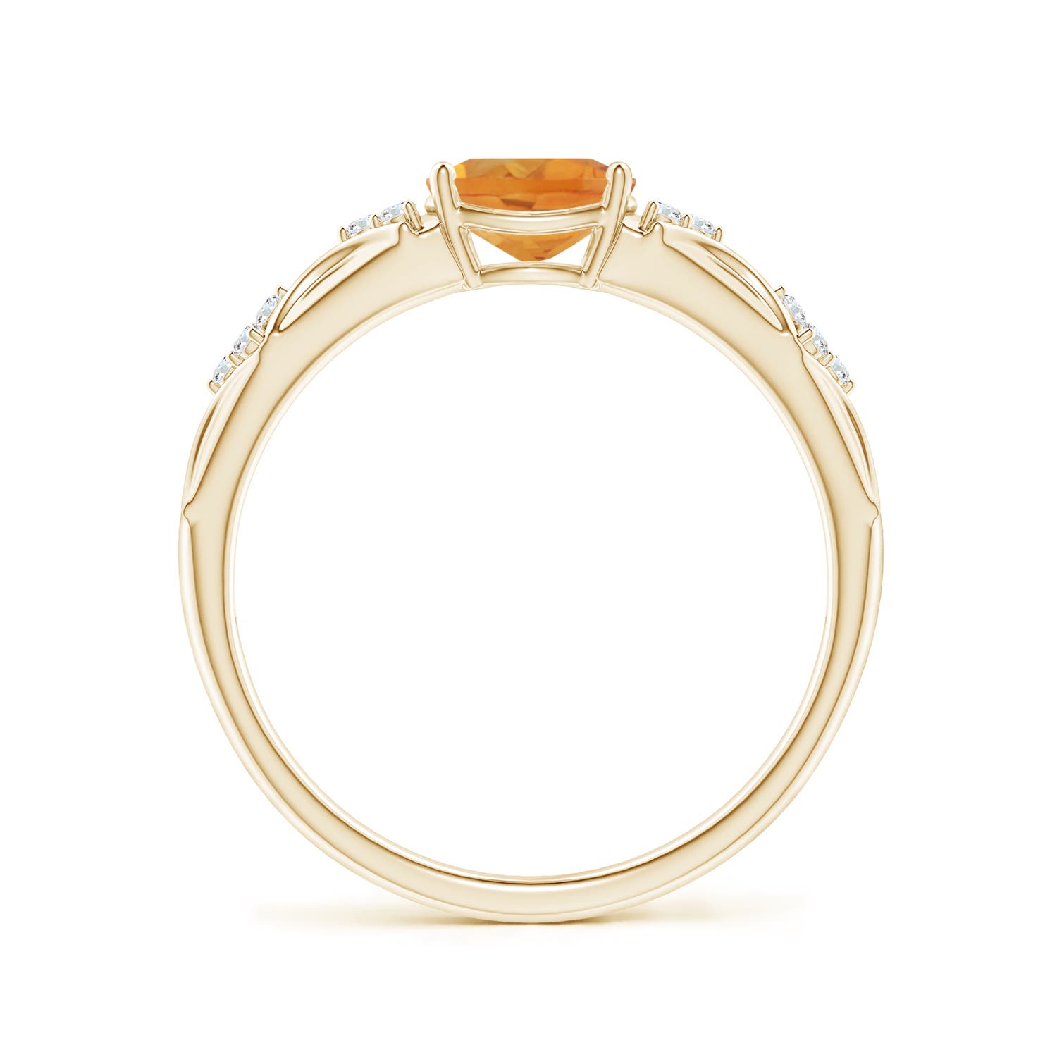 AA - Citrine / 0.79 CT / 14 KT Yellow Gold