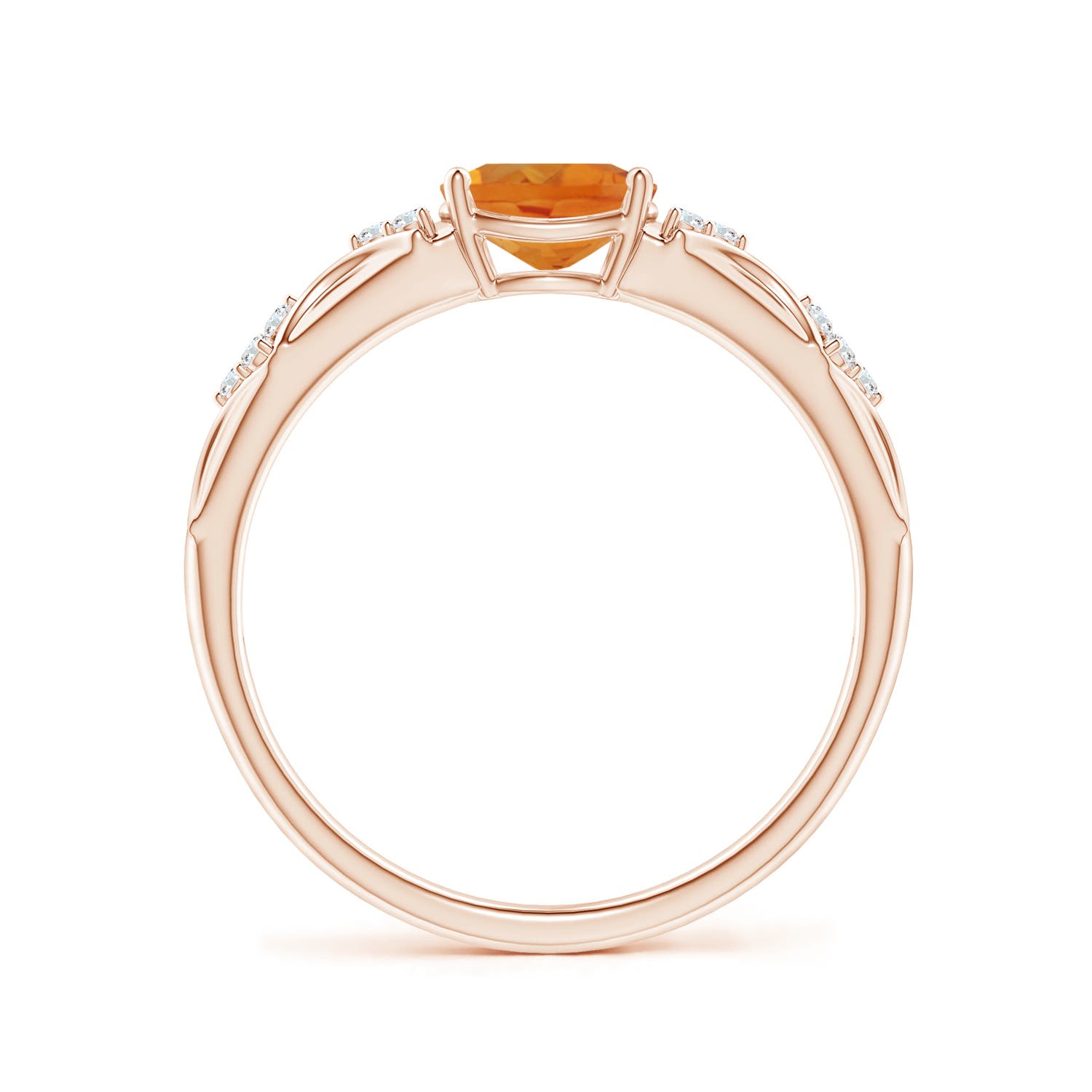 AAA - Citrine / 0.79 CT / 14 KT Rose Gold