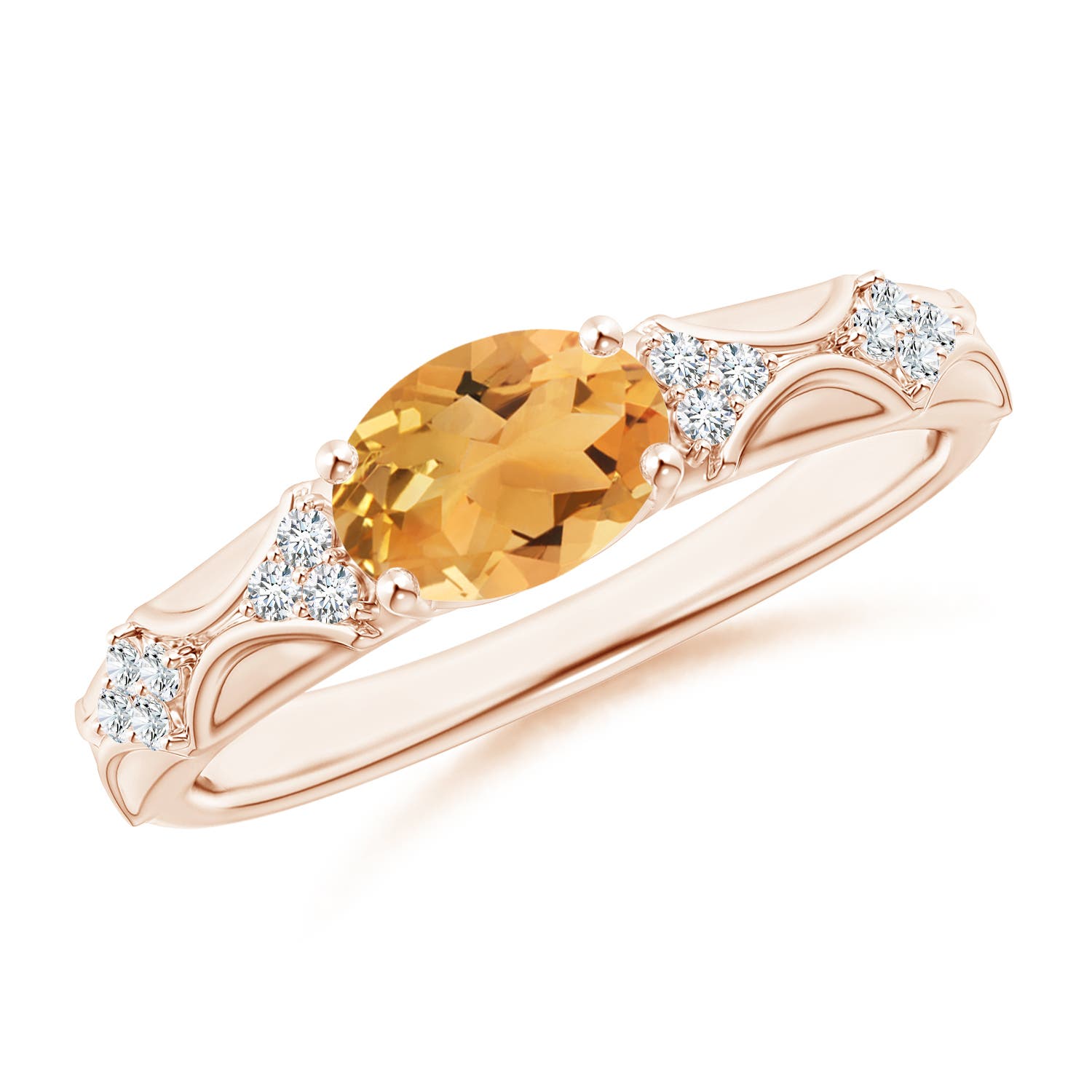 A - Citrine / 1.17 CT / 14 KT Rose Gold