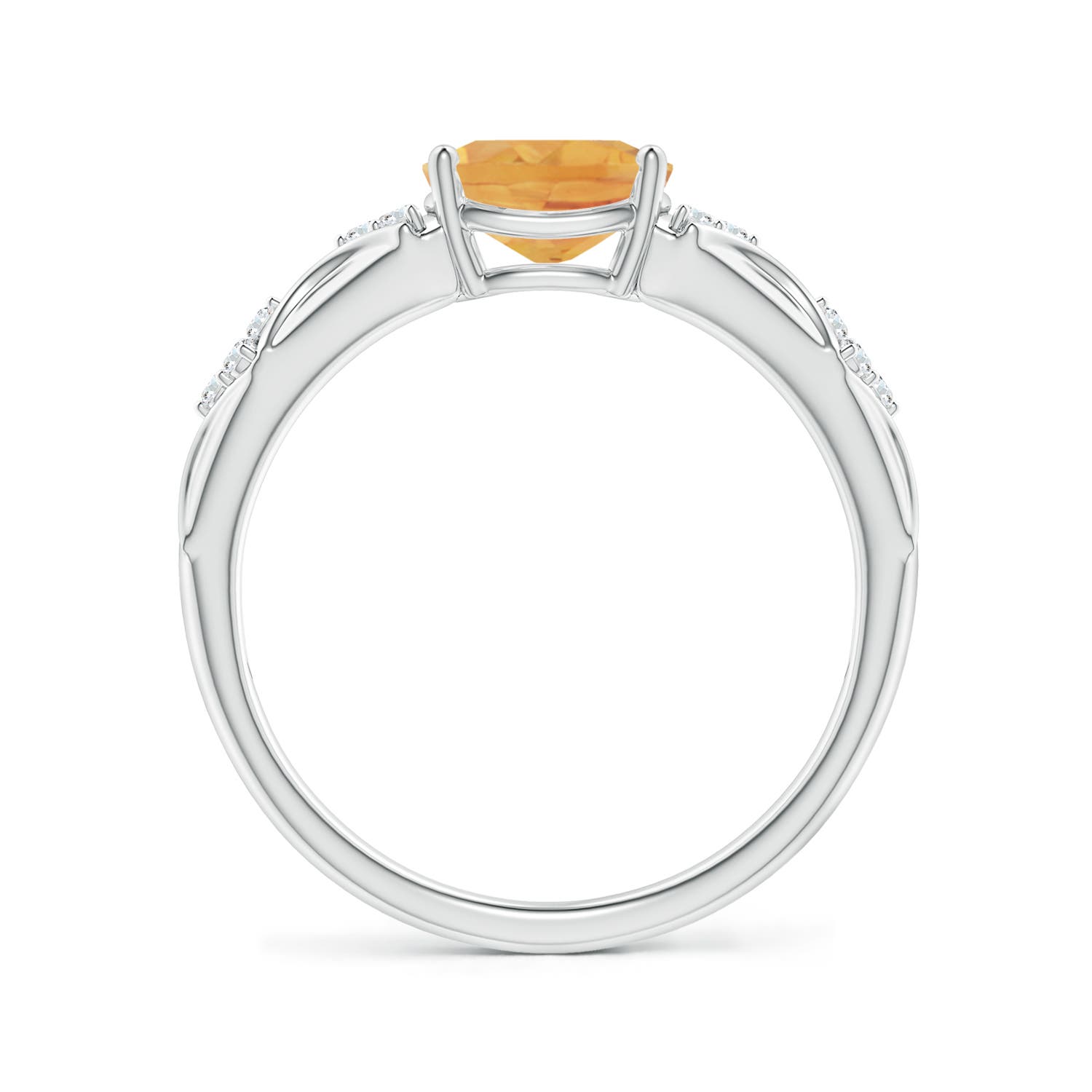 A - Citrine / 1.17 CT / 14 KT White Gold