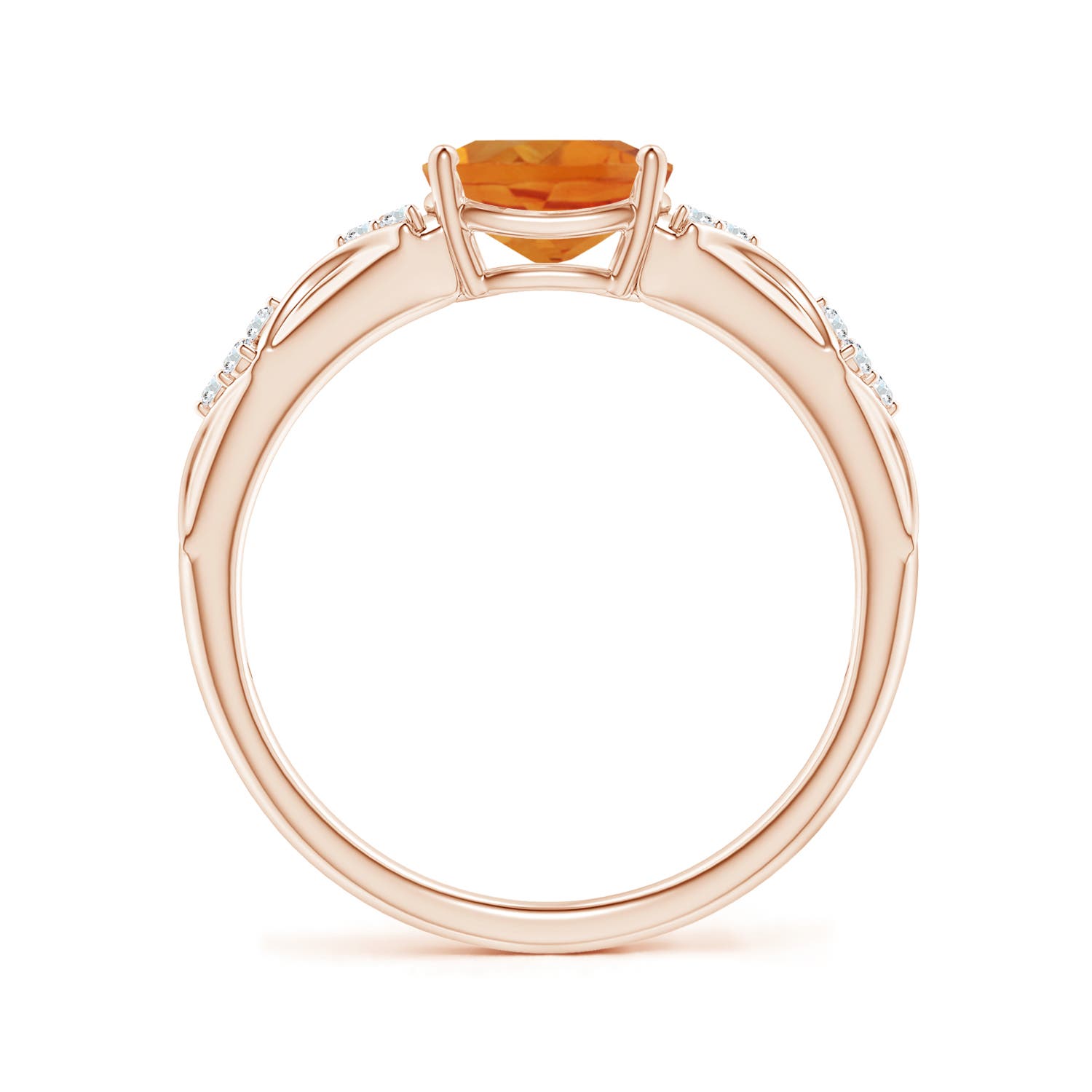 AAA - Citrine / 1.17 CT / 14 KT Rose Gold