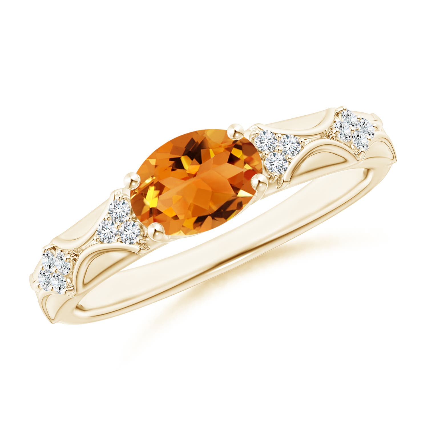 AAA - Citrine / 1.17 CT / 14 KT Yellow Gold