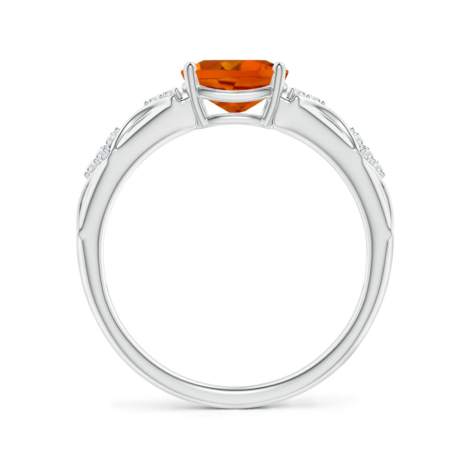 AAAA - Citrine / 1.17 CT / 14 KT White Gold