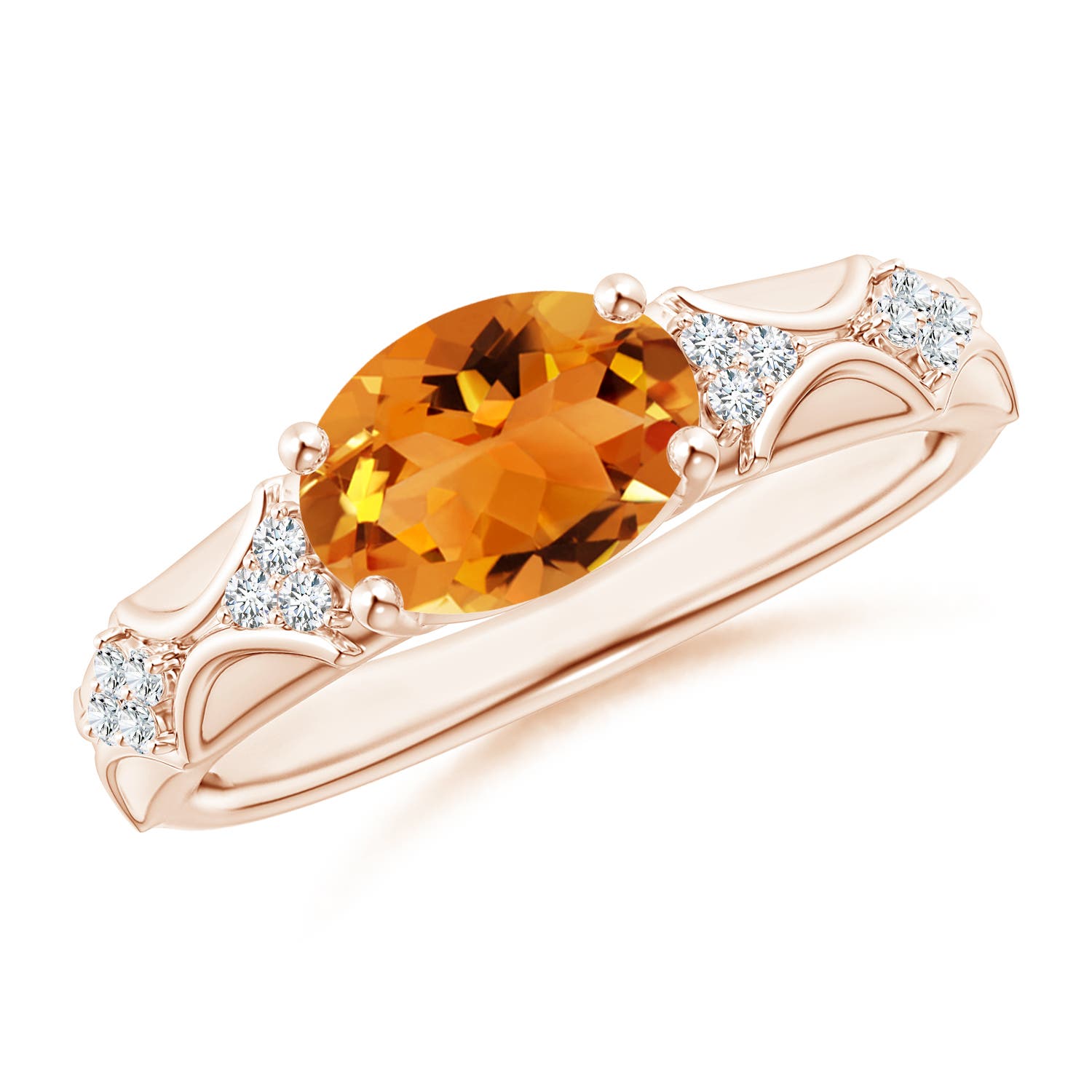 AAA - Citrine / 1.73 CT / 14 KT Rose Gold