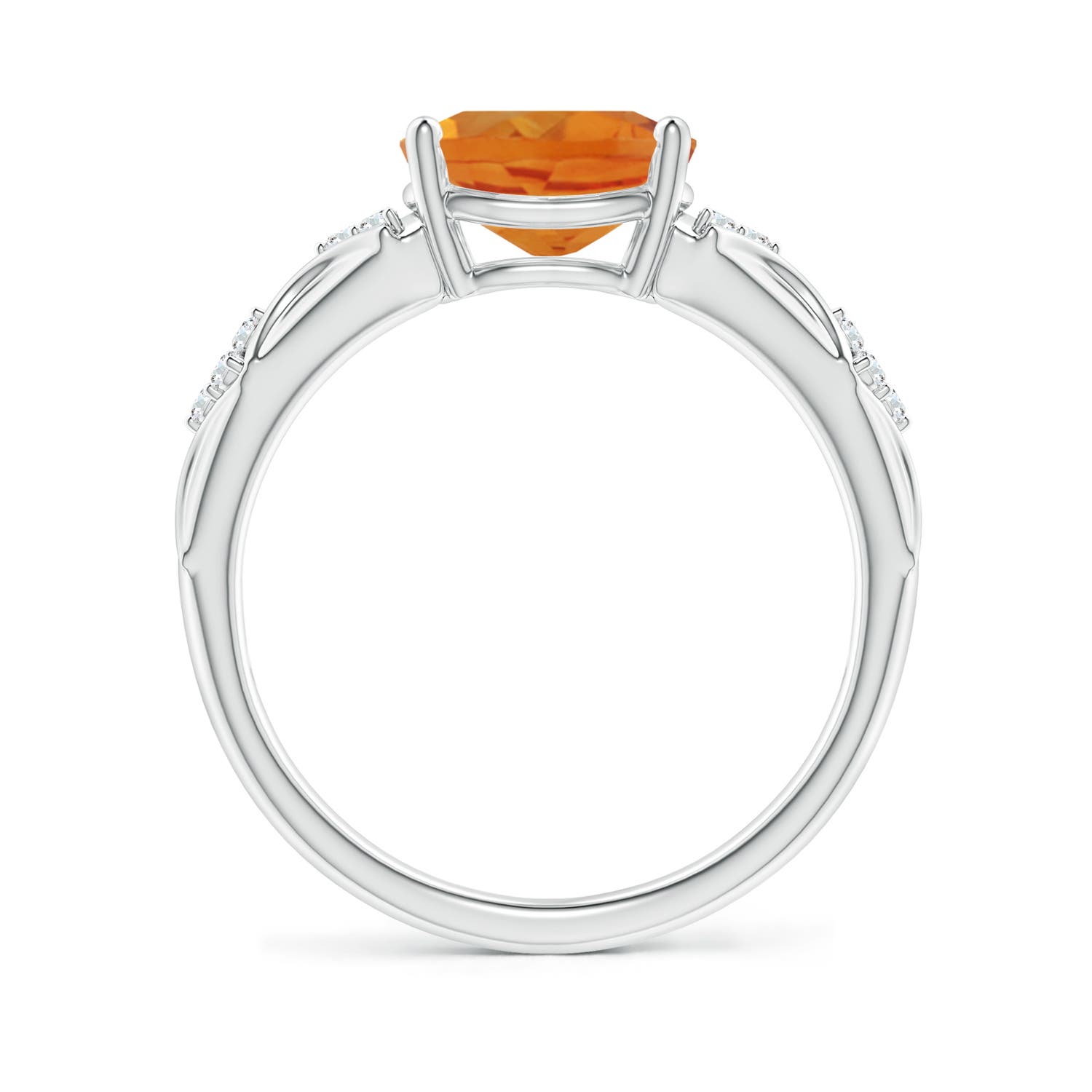 AAA - Citrine / 1.73 CT / 14 KT White Gold