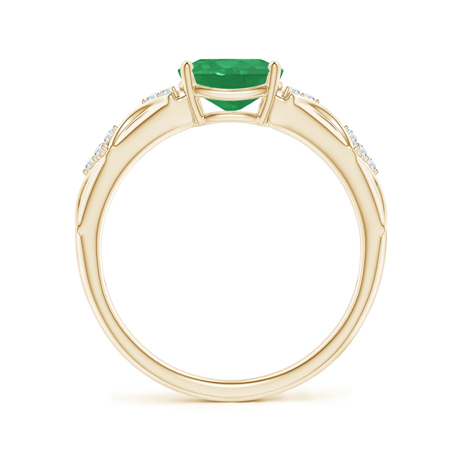 A - Emerald / 1.17 CT / 14 KT Yellow Gold