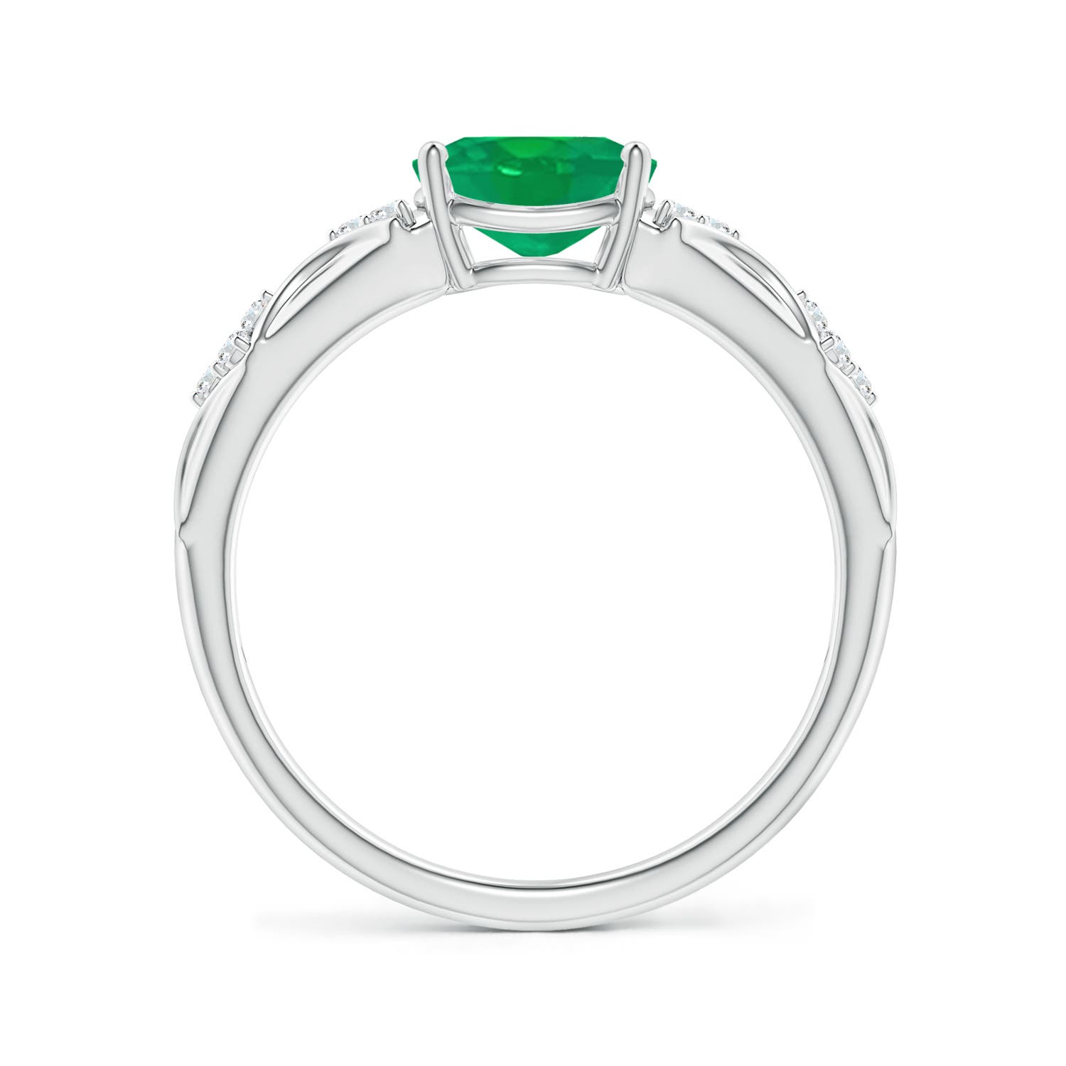 AA - Emerald / 1.17 CT / 14 KT White Gold