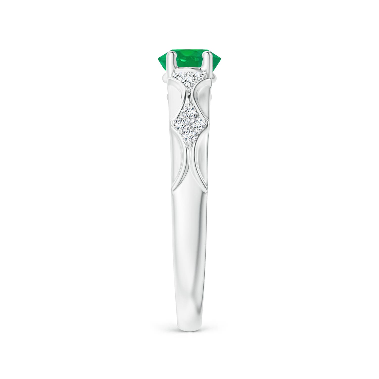 AA - Emerald / 1.17 CT / 14 KT White Gold