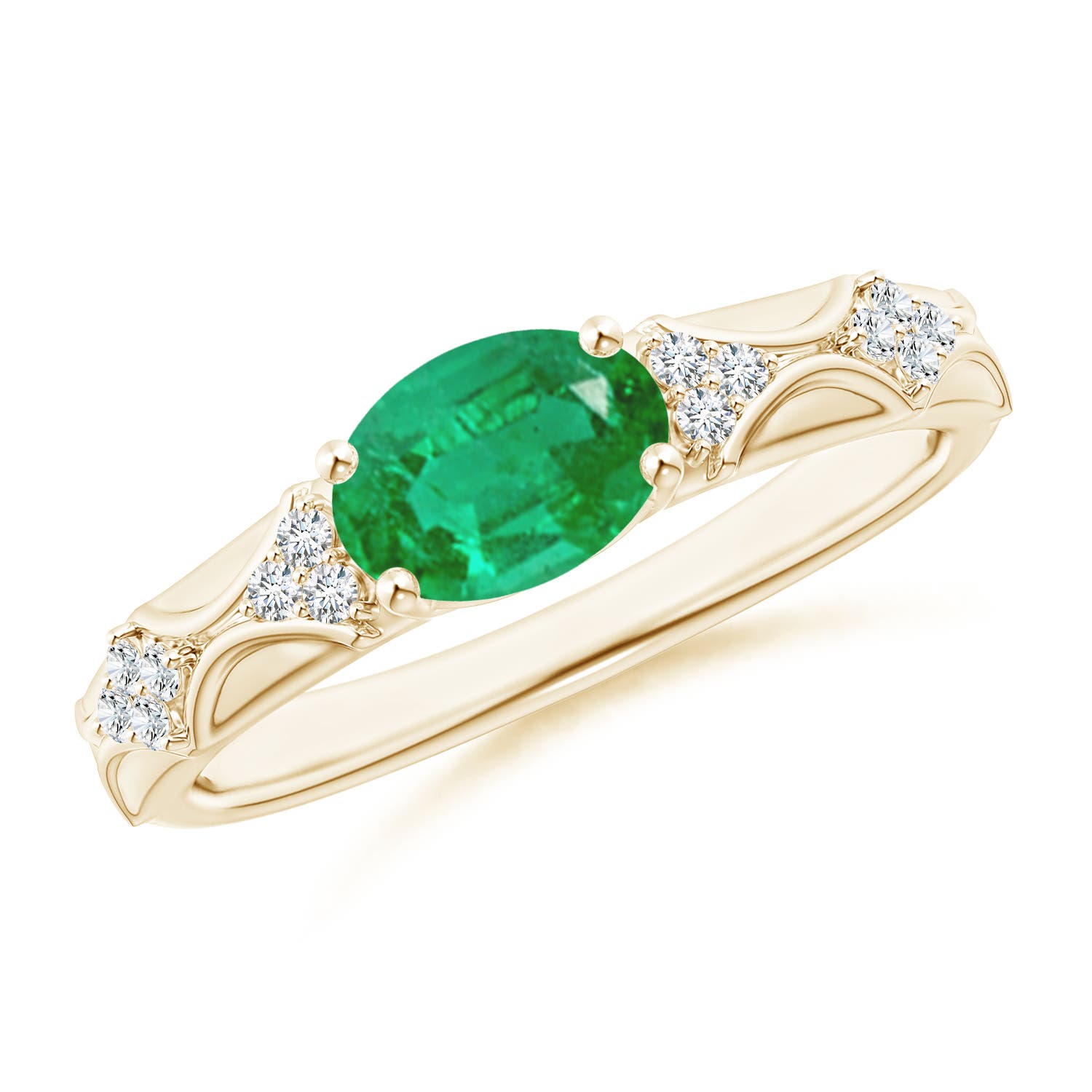 AA - Emerald / 1.17 CT / 14 KT Yellow Gold