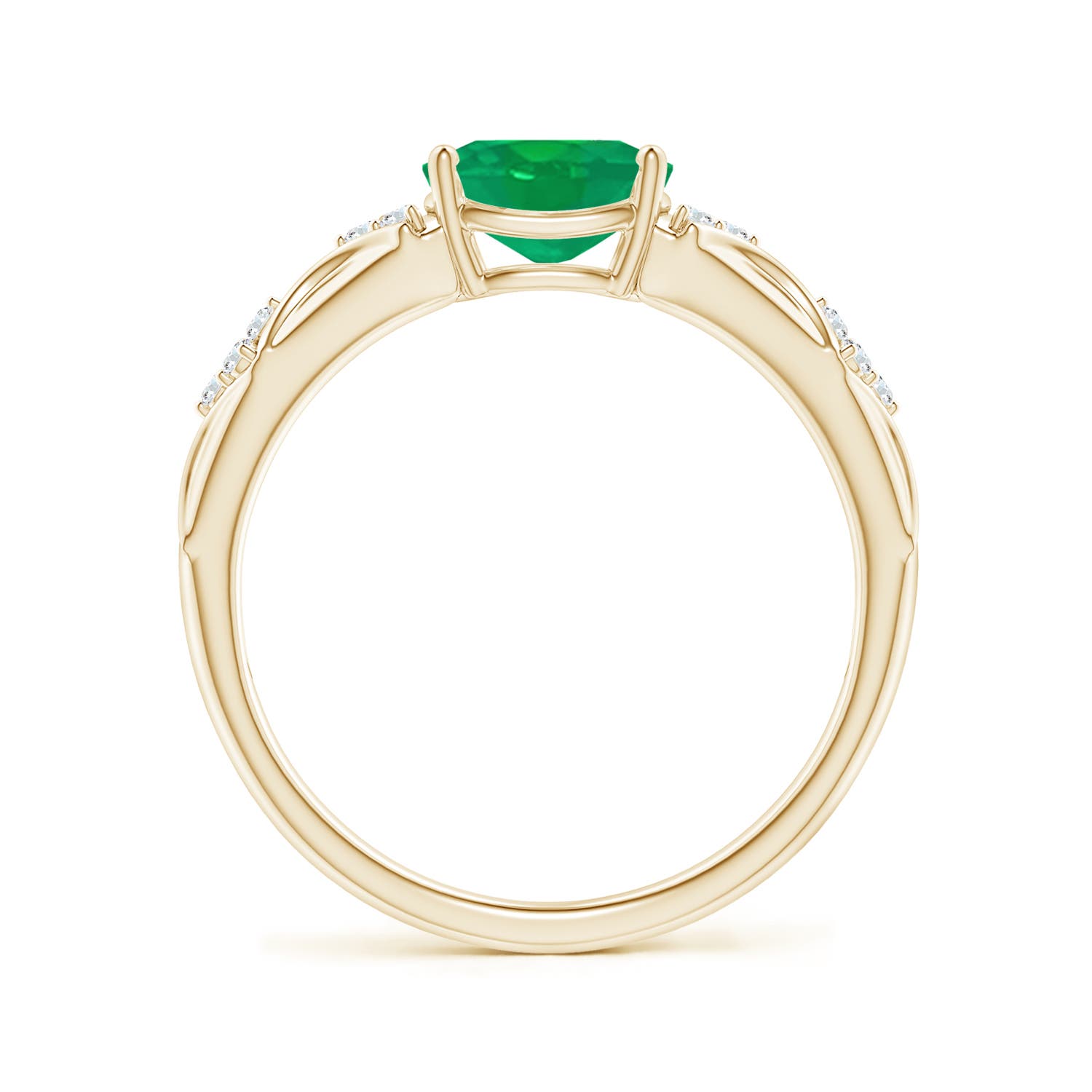 AA - Emerald / 1.17 CT / 14 KT Yellow Gold