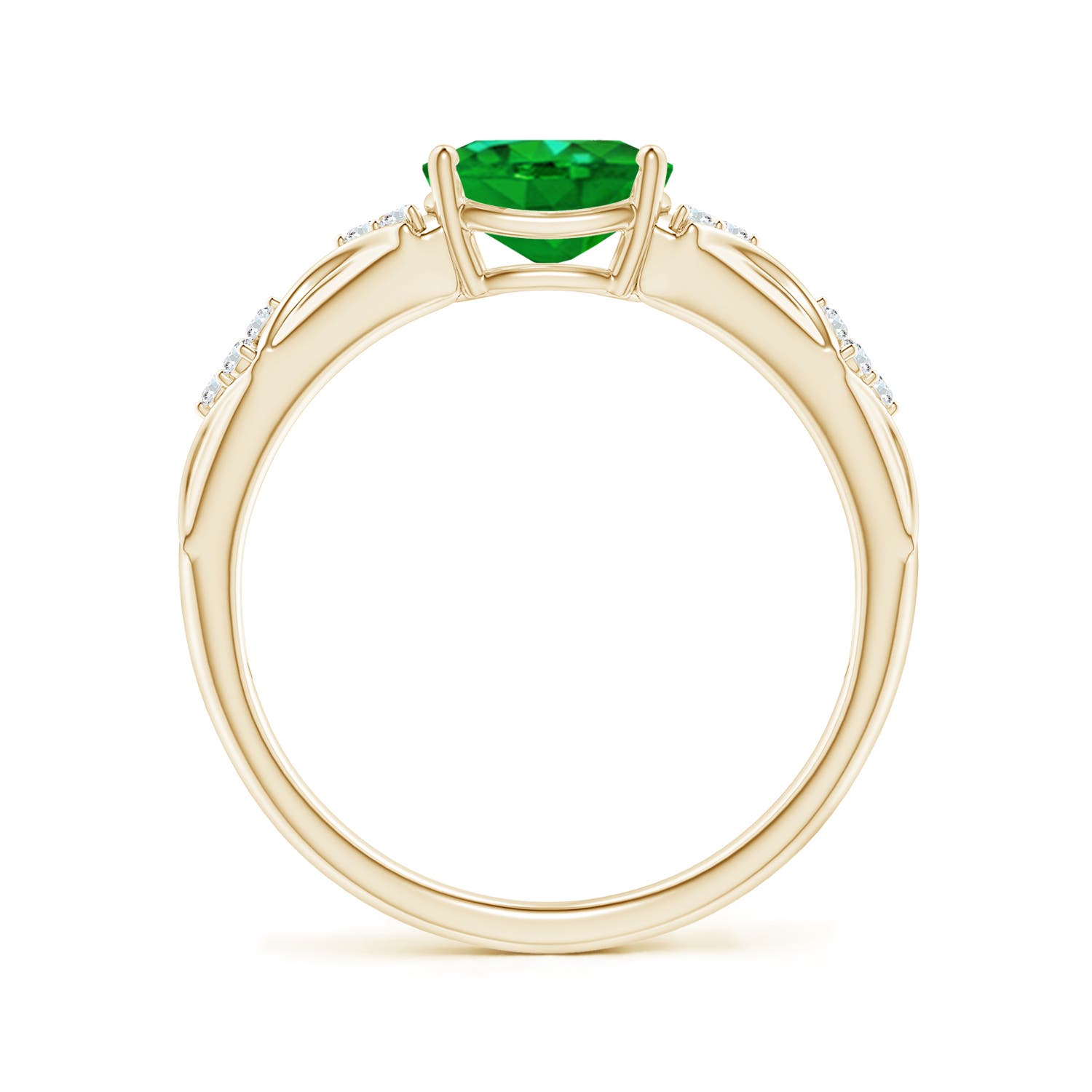 AAAA - Emerald / 1.17 CT / 14 KT Yellow Gold