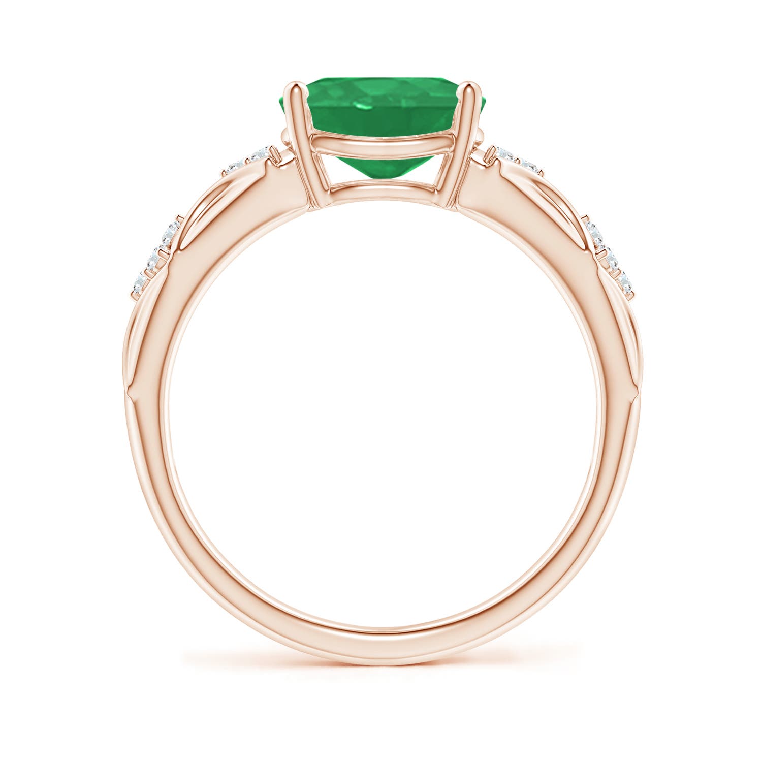 A - Emerald / 1.58 CT / 14 KT Rose Gold