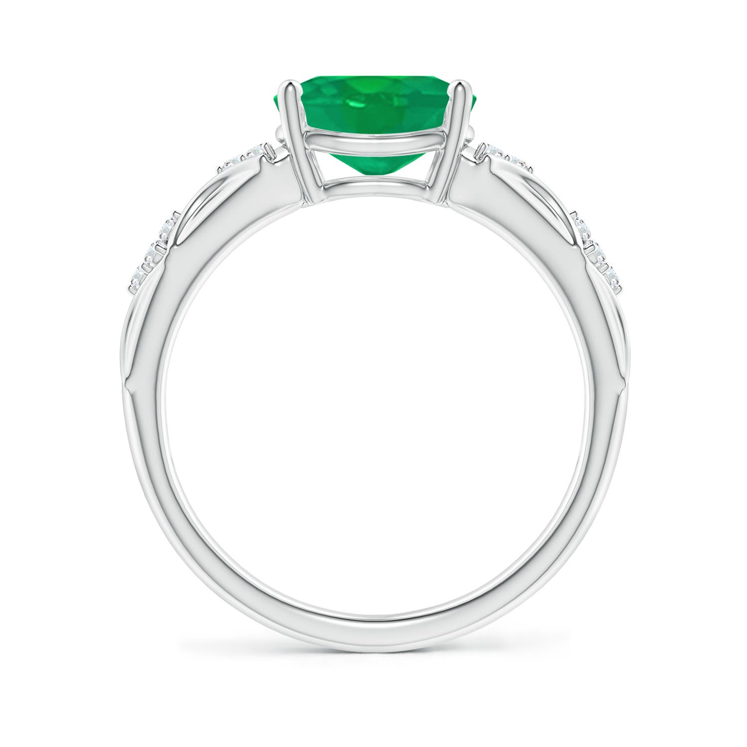 AA - Emerald / 1.58 CT / 14 KT White Gold