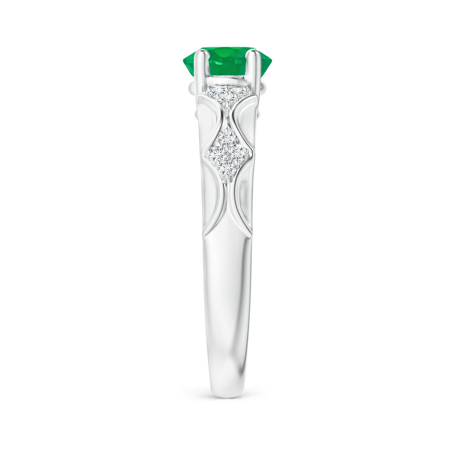 AA - Emerald / 1.58 CT / 14 KT White Gold