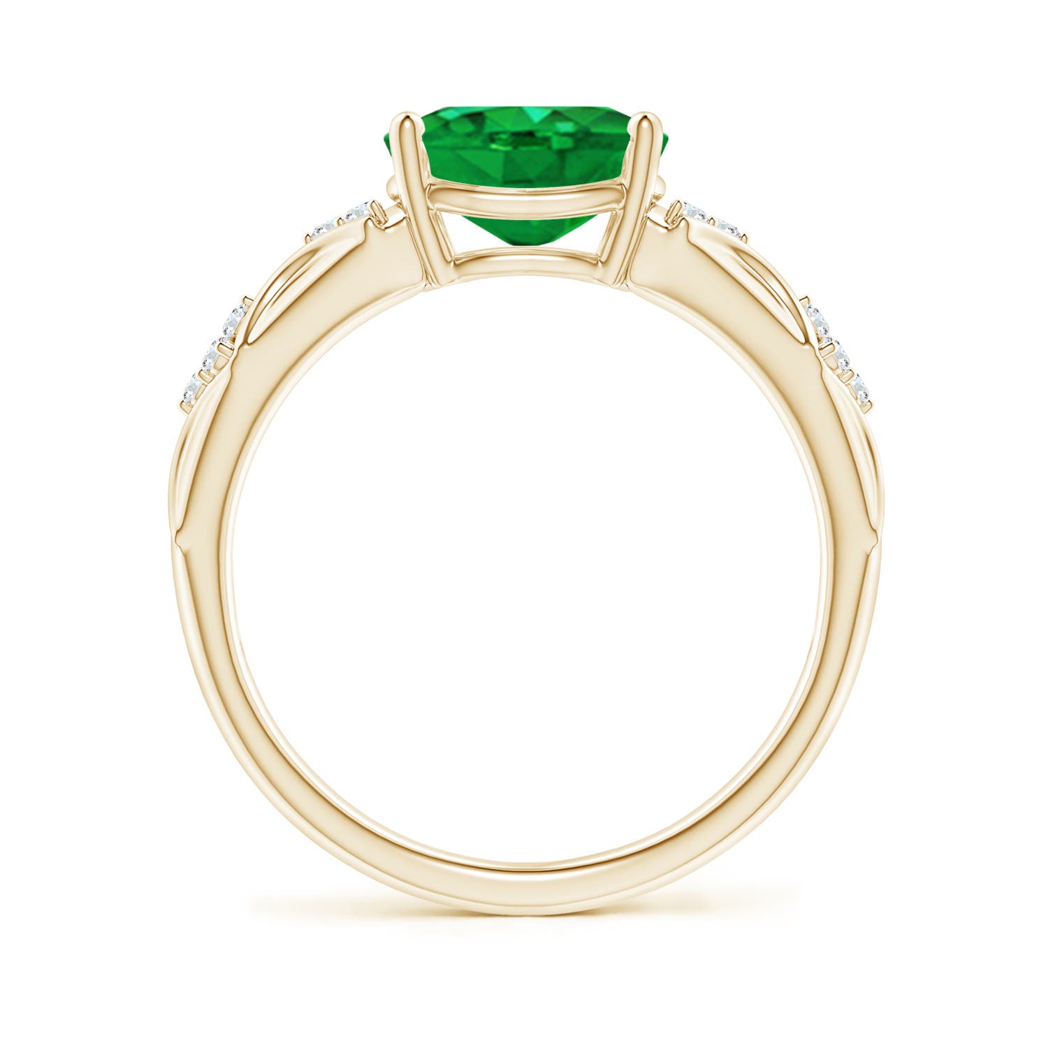 AAA - Emerald / 1.58 CT / 14 KT Yellow Gold