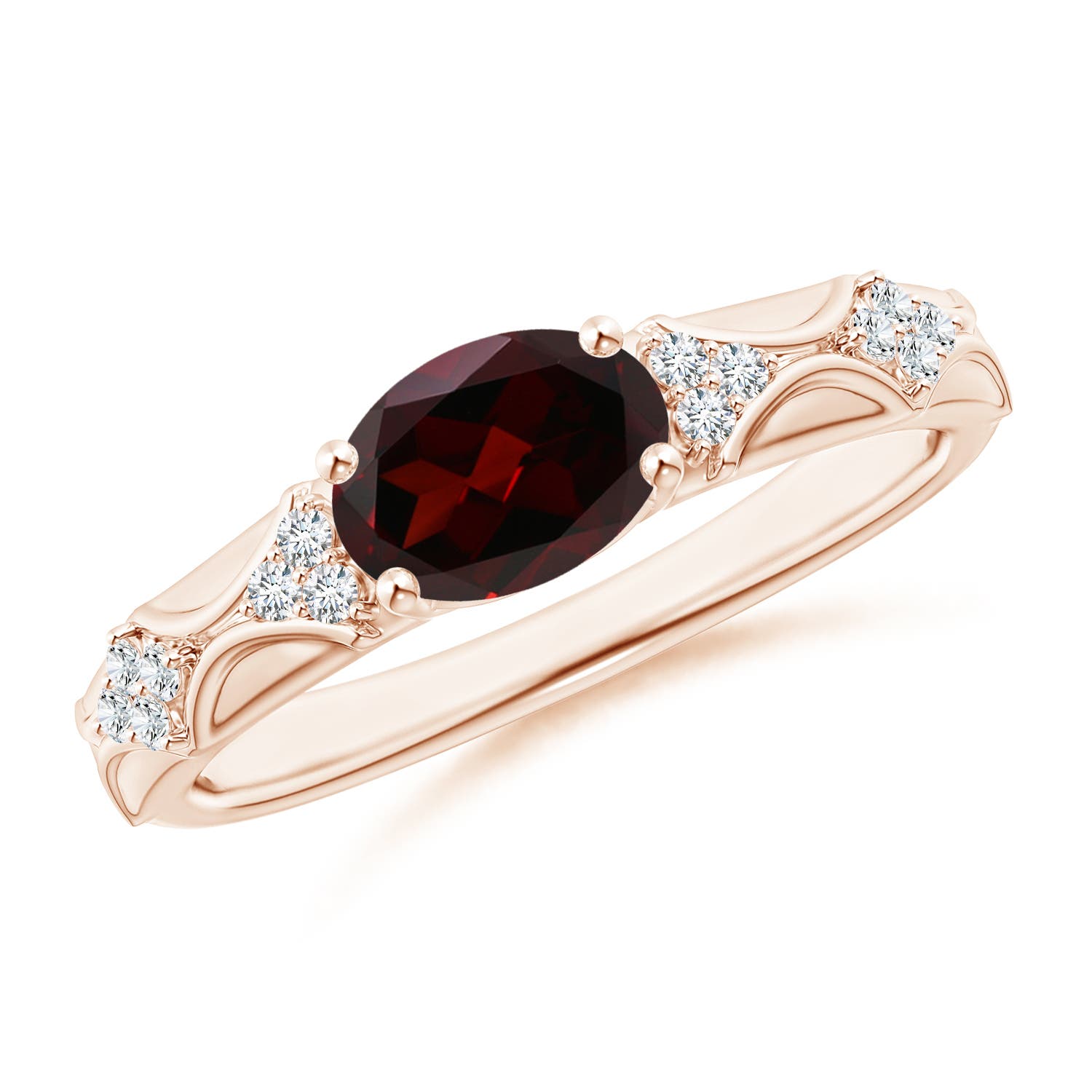 A - Garnet / 1.52 CT / 14 KT Rose Gold