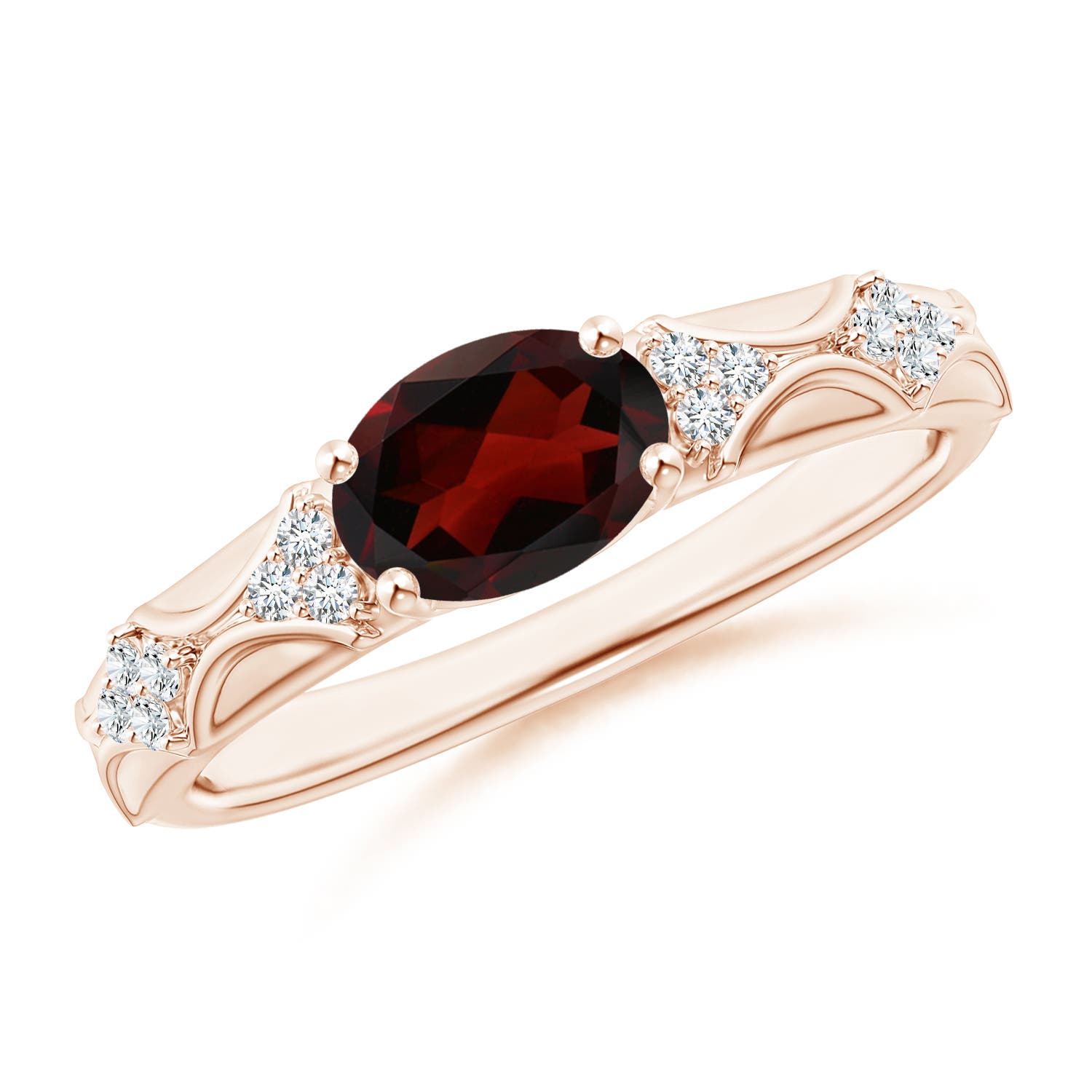 AA - Garnet / 1.52 CT / 14 KT Rose Gold