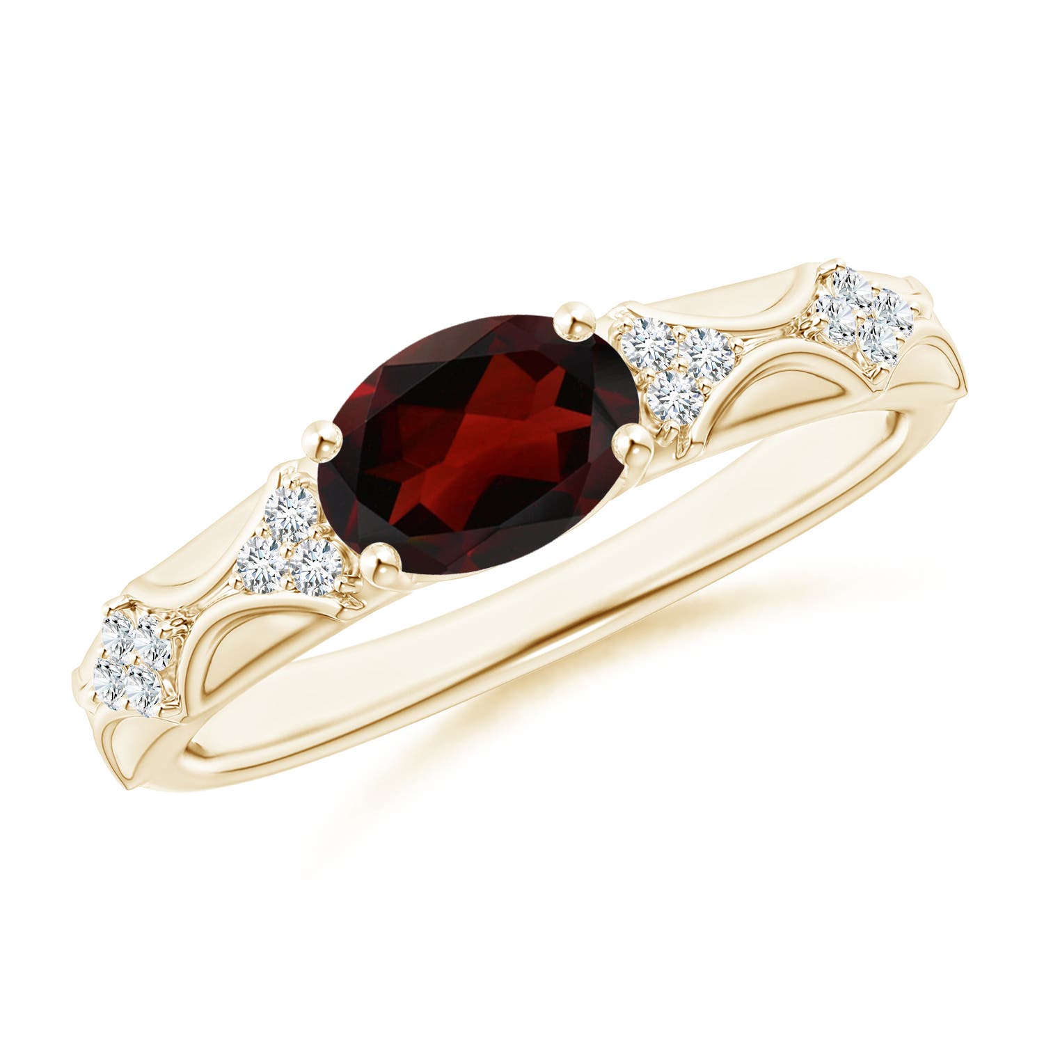 AA - Garnet / 1.52 CT / 14 KT Yellow Gold