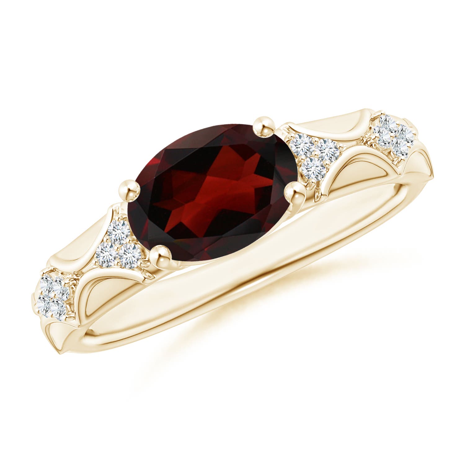 AA - Garnet / 2.08 CT / 14 KT Yellow Gold