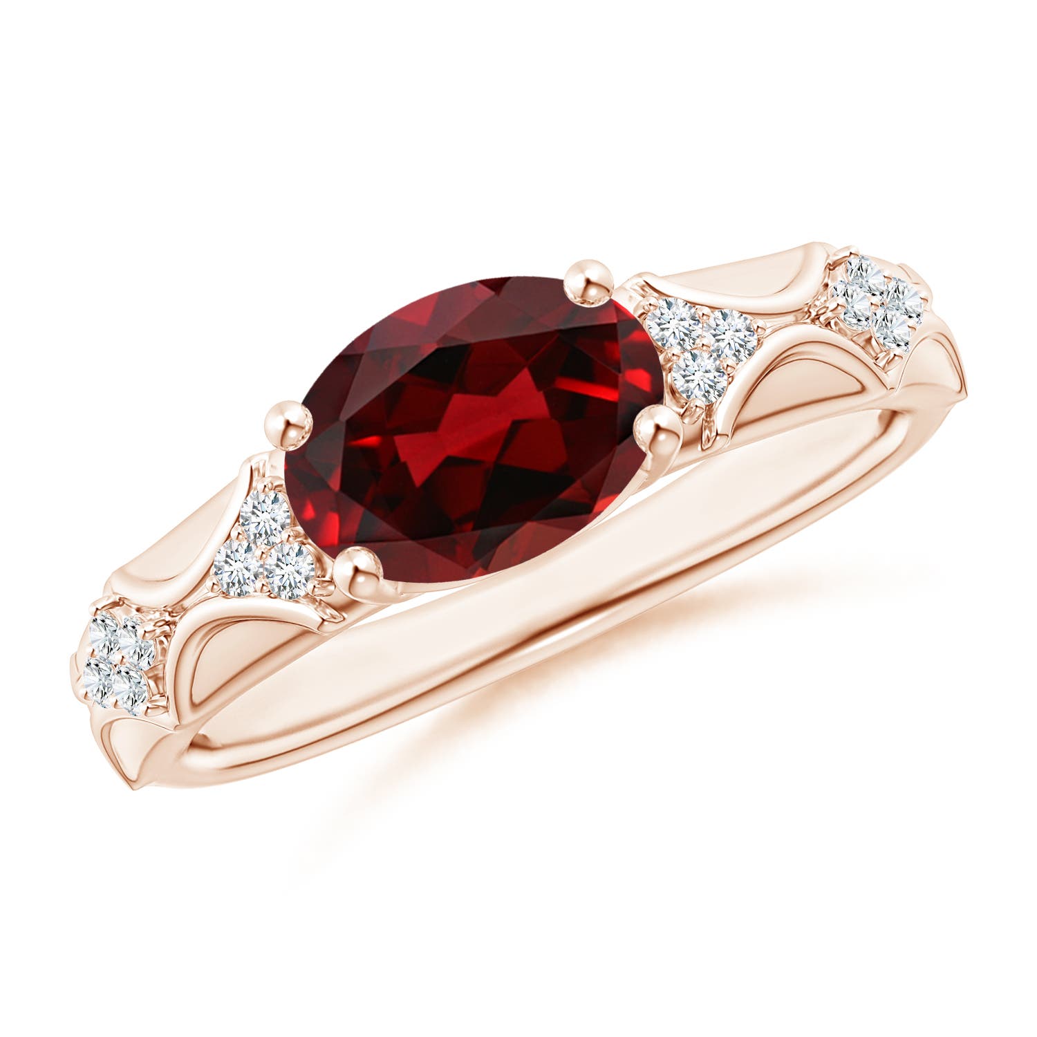 AAAA - Garnet / 2.08 CT / 14 KT Rose Gold