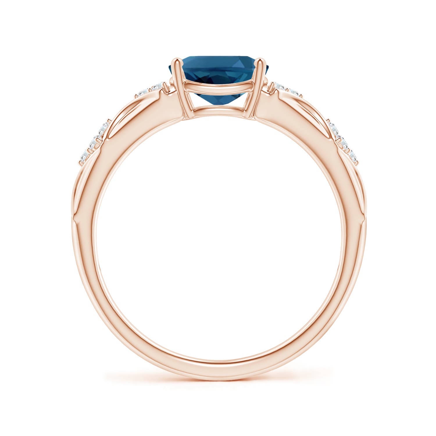 AAA - London Blue Topaz / 1.57 CT / 14 KT Rose Gold