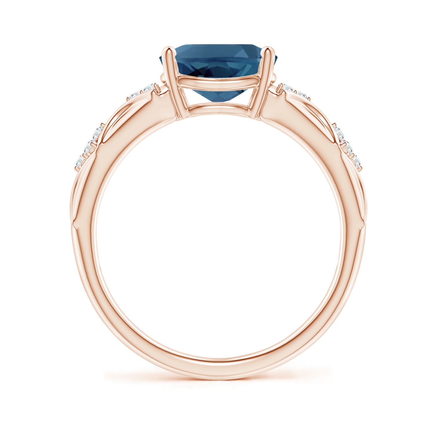 AA - London Blue Topaz / 2.33 CT / 14 KT Rose Gold