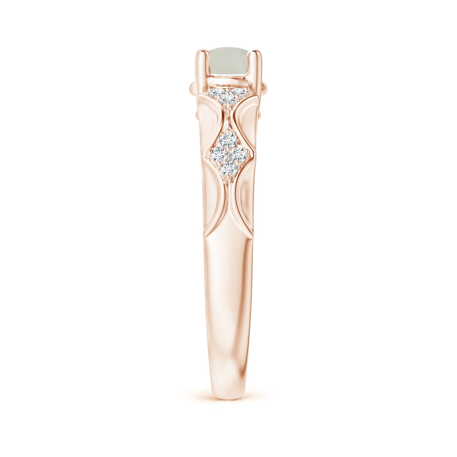 A - Moonstone / 1.78 CT / 14 KT Rose Gold