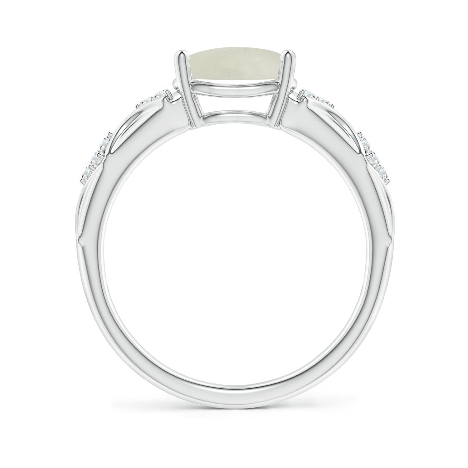 AA - Moonstone / 1.78 CT / 14 KT White Gold