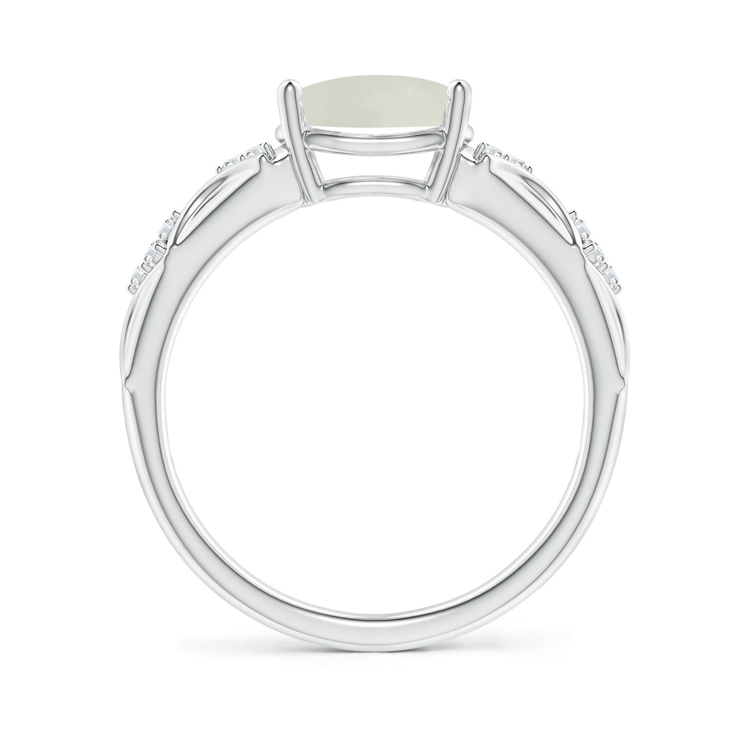 AAA - Moonstone / 1.78 CT / 14 KT White Gold