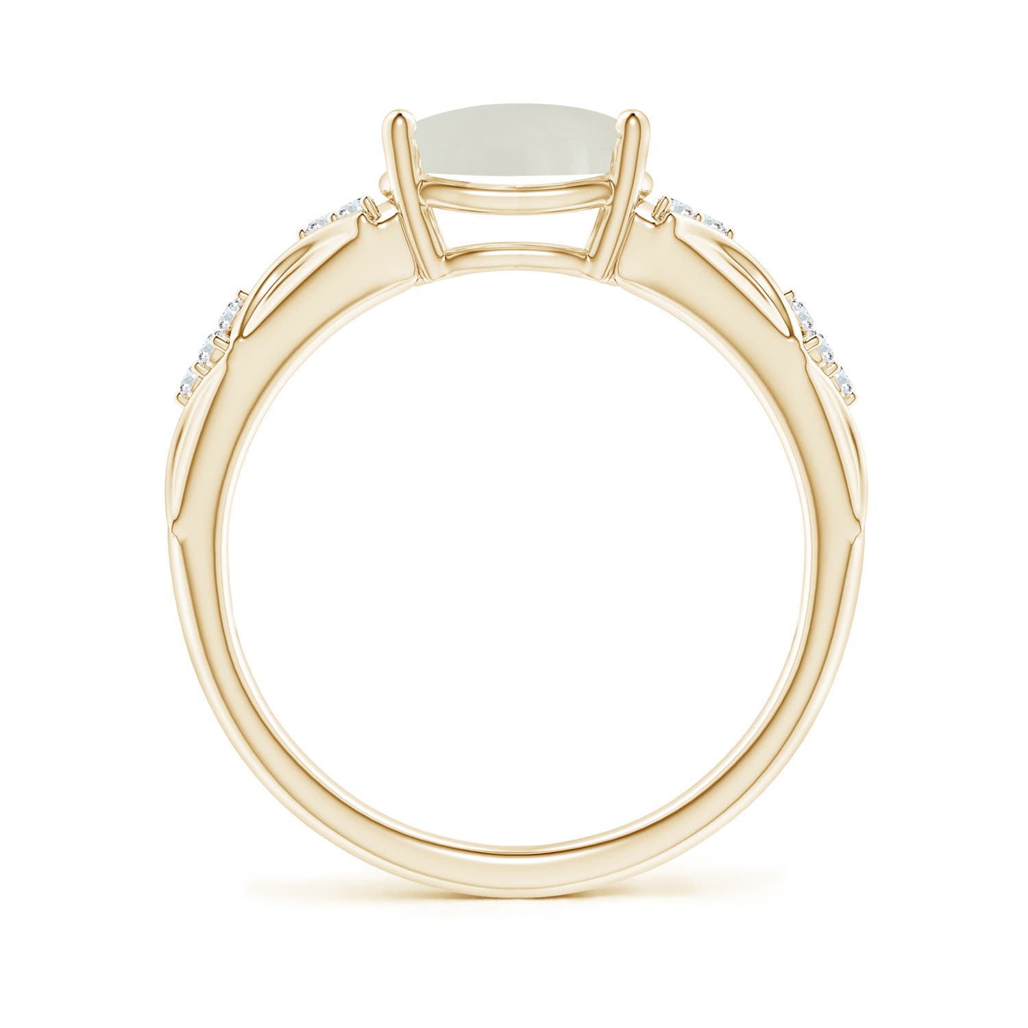 AAAA - Moonstone / 1.78 CT / 14 KT Yellow Gold