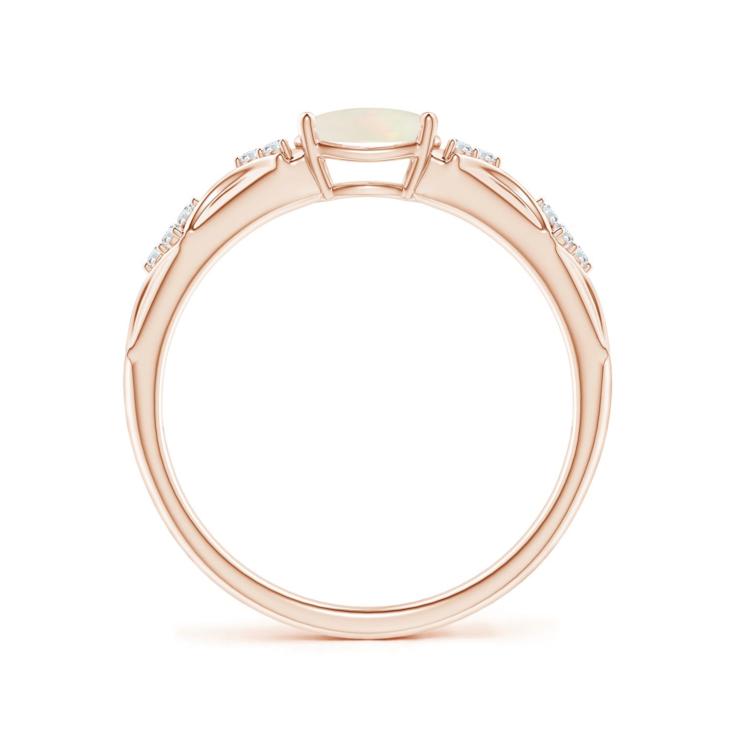 A - Opal / 0.49 CT / 14 KT Rose Gold